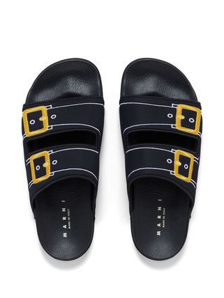 Marni o1w1db10125 Embroidered sandals in Black Size US 7 / EU 40 - 4 Thumbnail