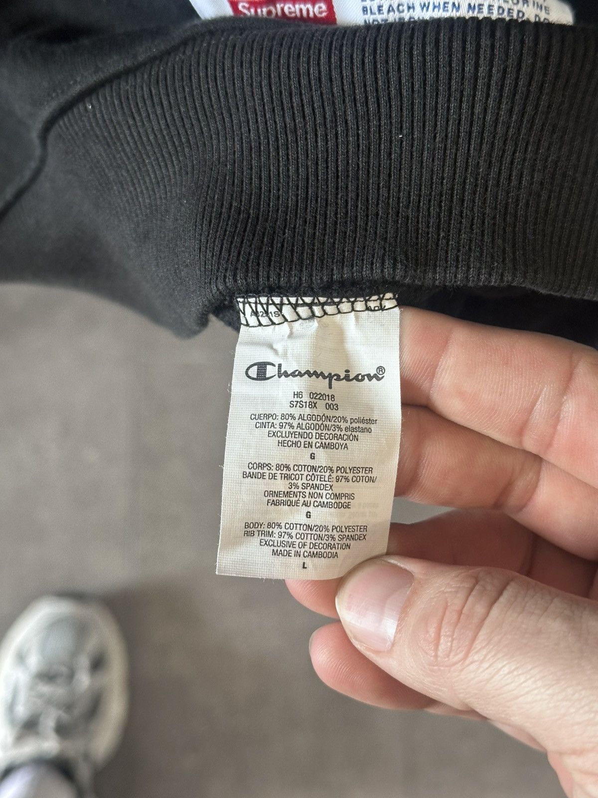 Champion × Supreme SUPREME X CHAMPION CREWNECK SIZE L Size US L / EU 52-54 / 3 - 9 Thumbnail