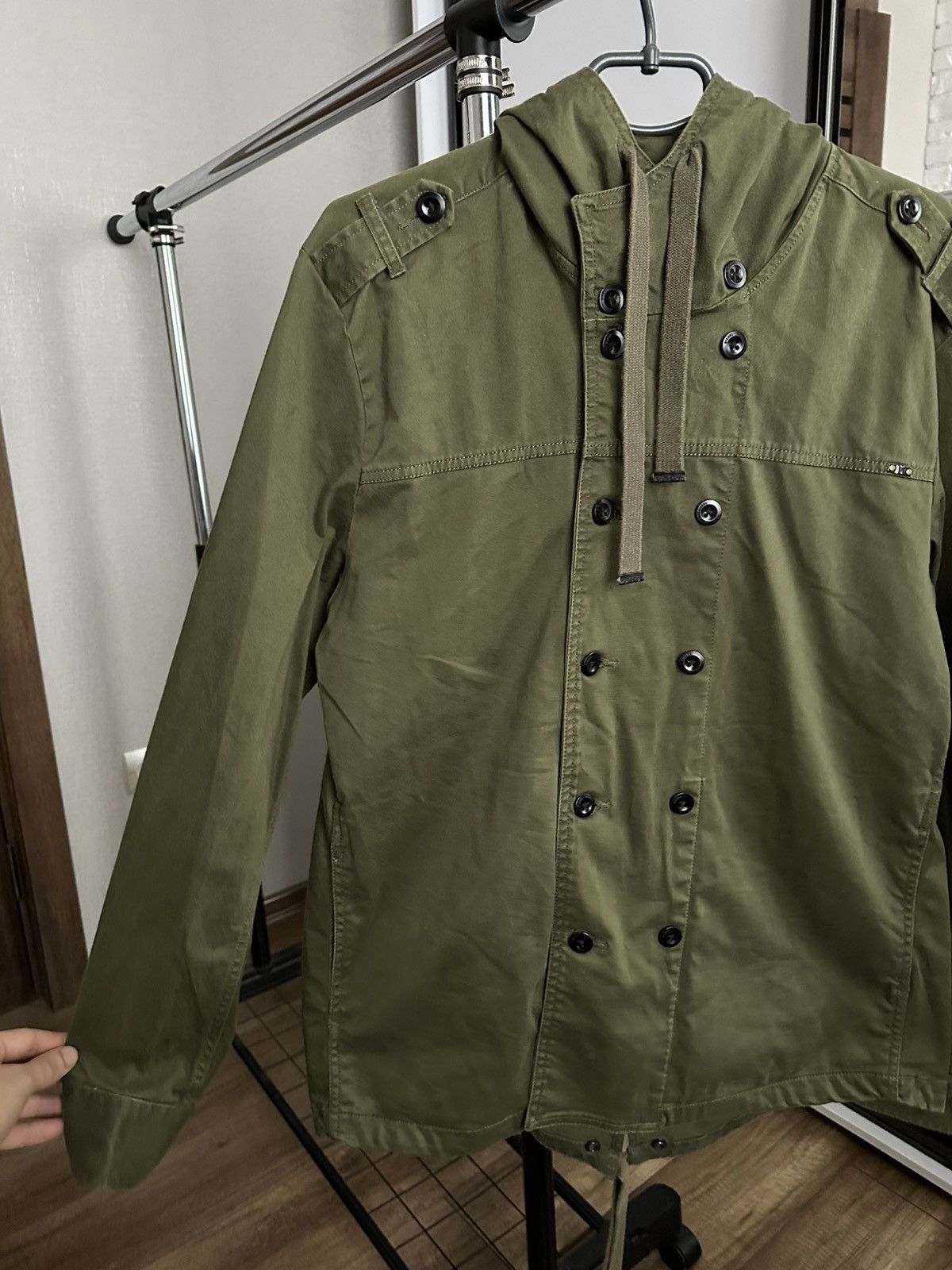 Diesel Diesel Double Coat Canvas Military Jacket Size US XXL / EU 58 / 5 - 6 Thumbnail