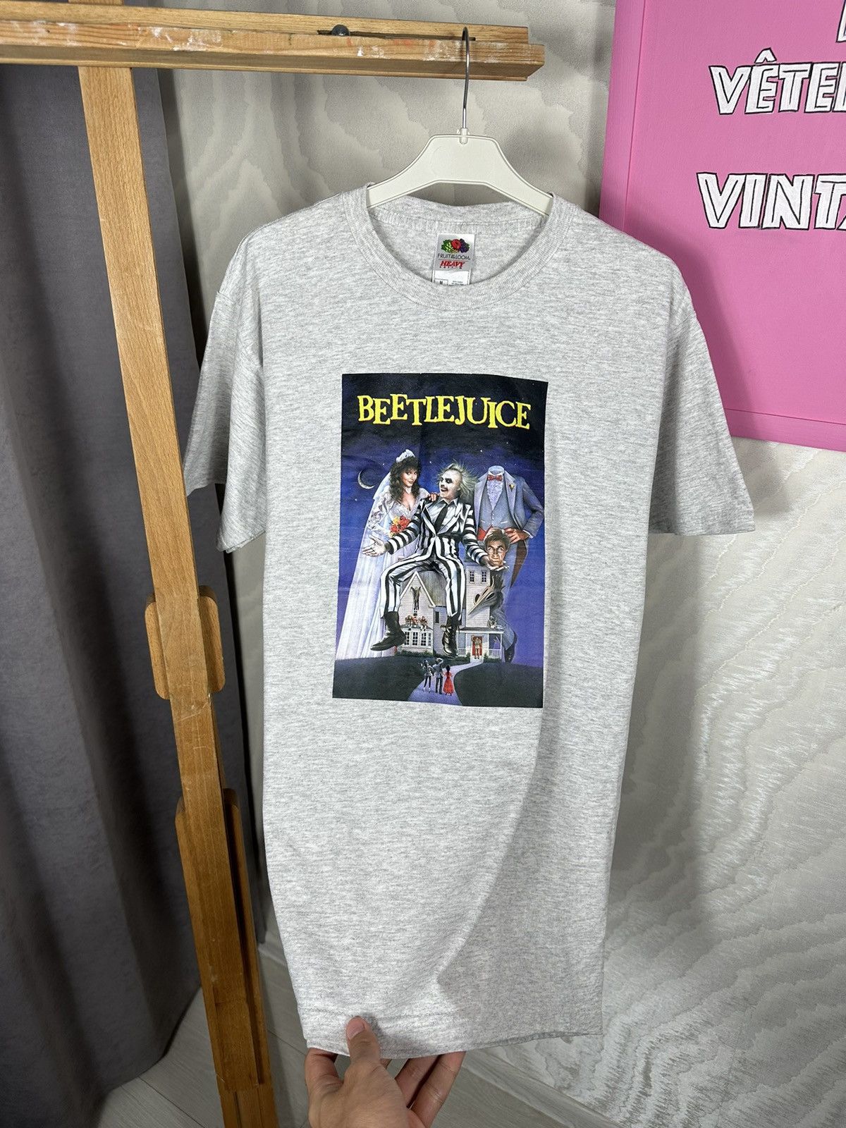 Fruit Of The Loom × Vintage Beetlejuice T-Shirt Movie Promo Size US M / EU 48-50 / 2 - 6 Thumbnail