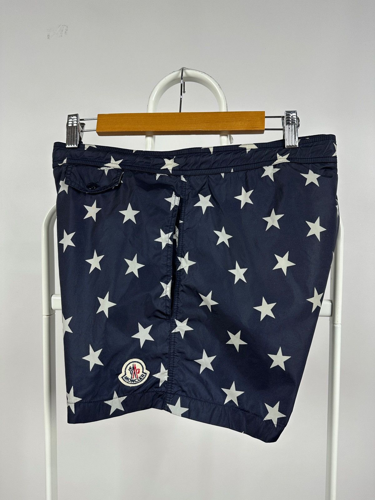 Moncler Moncler Boxer Mare Star Print Navy Blue Swimming Shorts Size US 36 / EU 52 - 3 Thumbnail