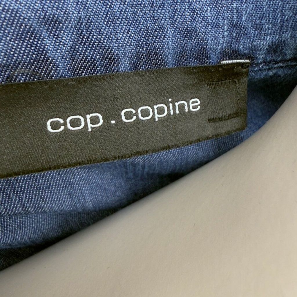 Cop Copine Cop.Copine Sleeveless A Shift looking Blue Midi Dress Sz 38 Size M / US 6-8 / IT 42-44 - 6 Thumbnail