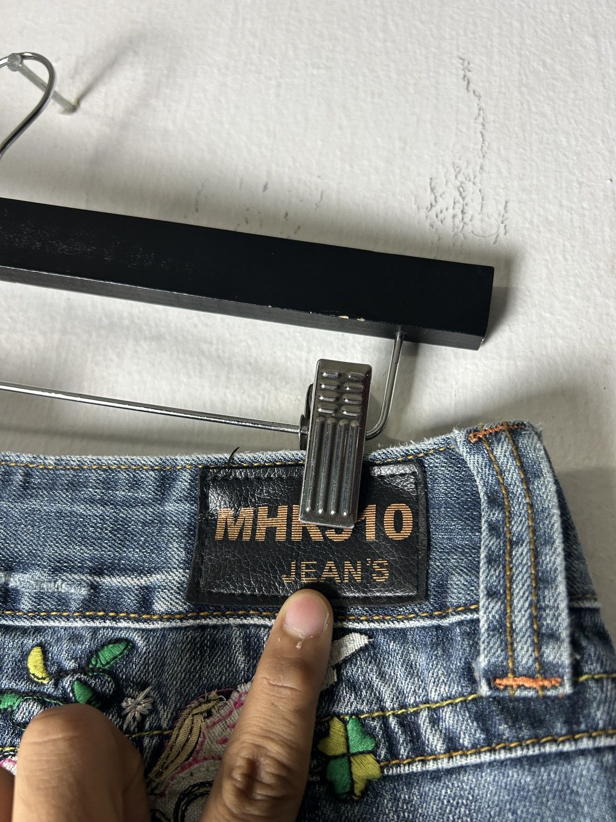 Yasuyuki Ishii MHR310 Tattoo Embroidery Flared Jeans Japanese denim lgb Size US 33 - 12 Thumbnail