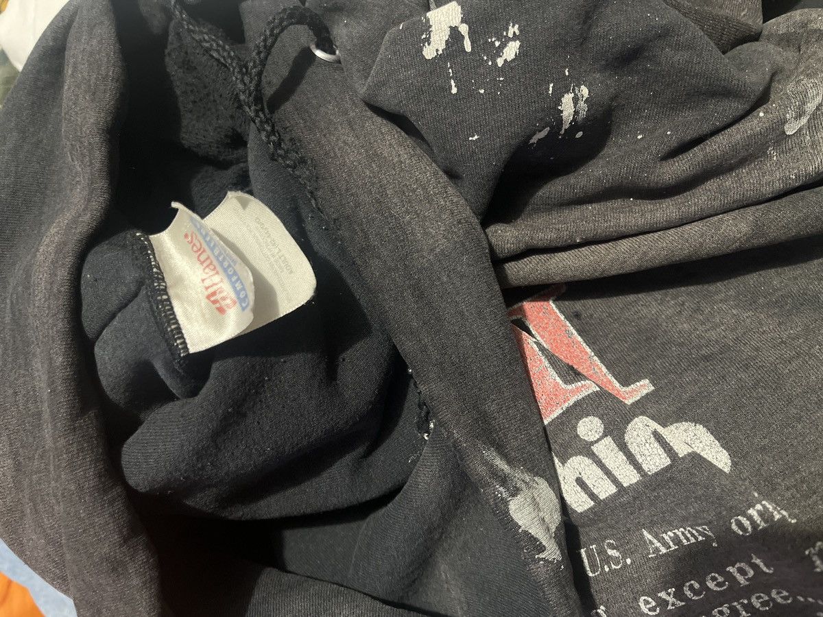 Vintage vintage army road runners thrashed black faded hoodie Size US XL / EU 56 / 4 - 14 Thumbnail