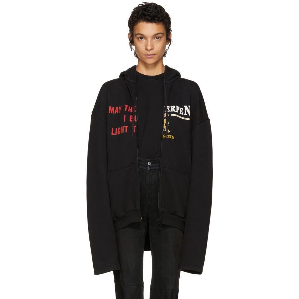 Vetements Antwerpen / Bridges Split Zip Hoodie GRAIL | Grailed