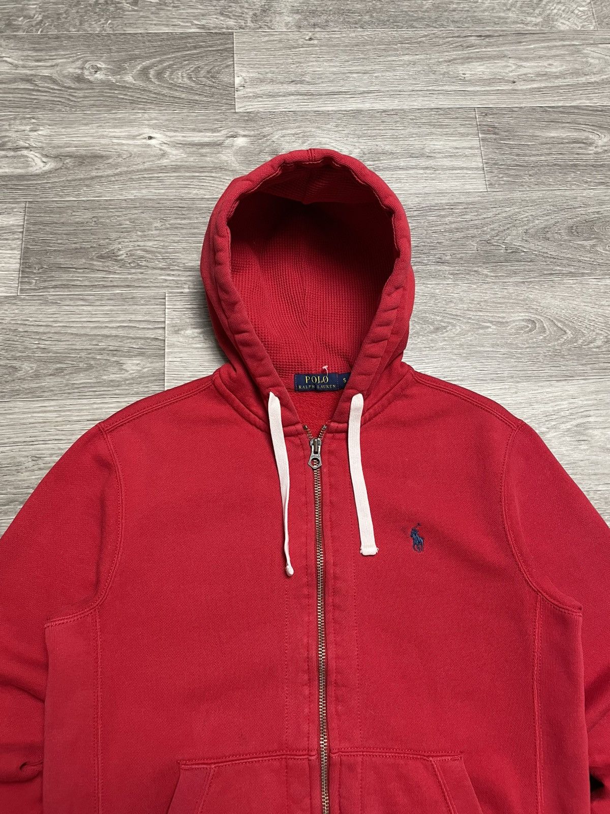 Polo Ralph Lauren Vintage Polo Ralph Lauren Red Zip-Up Hoodie Pullover Size US S / EU 44-46 / 1 - 2 Thumbnail