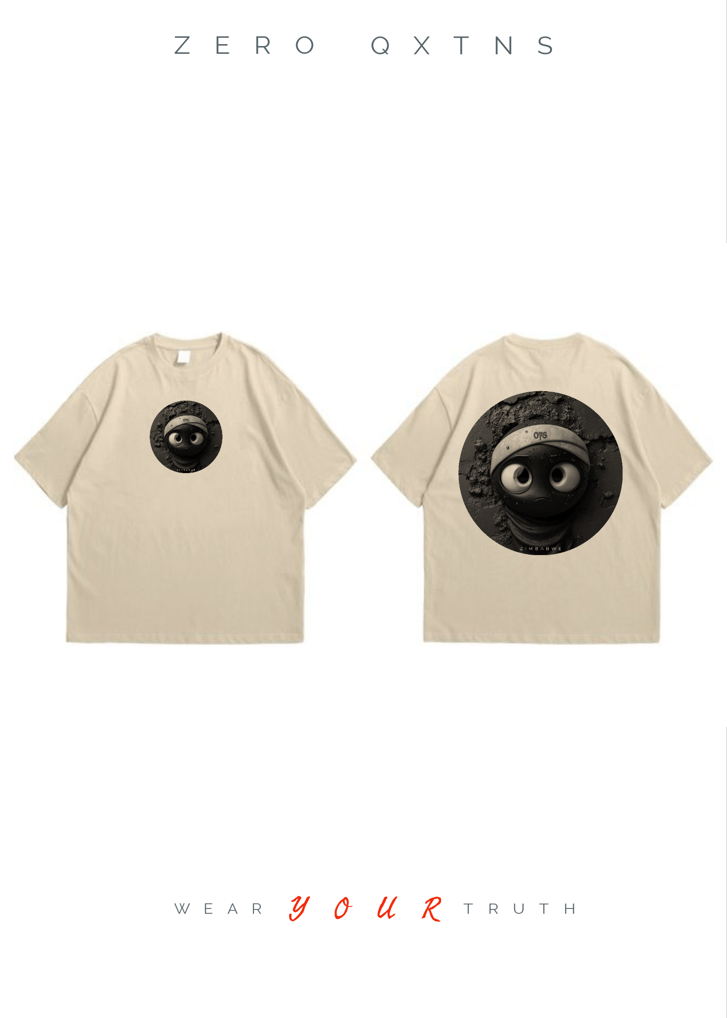 Msftsrep ZEROQXTNS[ SPHERICAL FACE DESIGN] ESSENTIAL T-SHIRT Size US XL / EU 56 / 4 - 1 Thumbnail