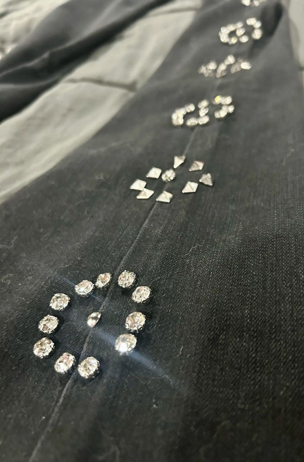 Other Paper Money "Ric Flare" Studded Black Flare Jeans – size 32 Size US 32 / EU 48 - 12 Thumbnail