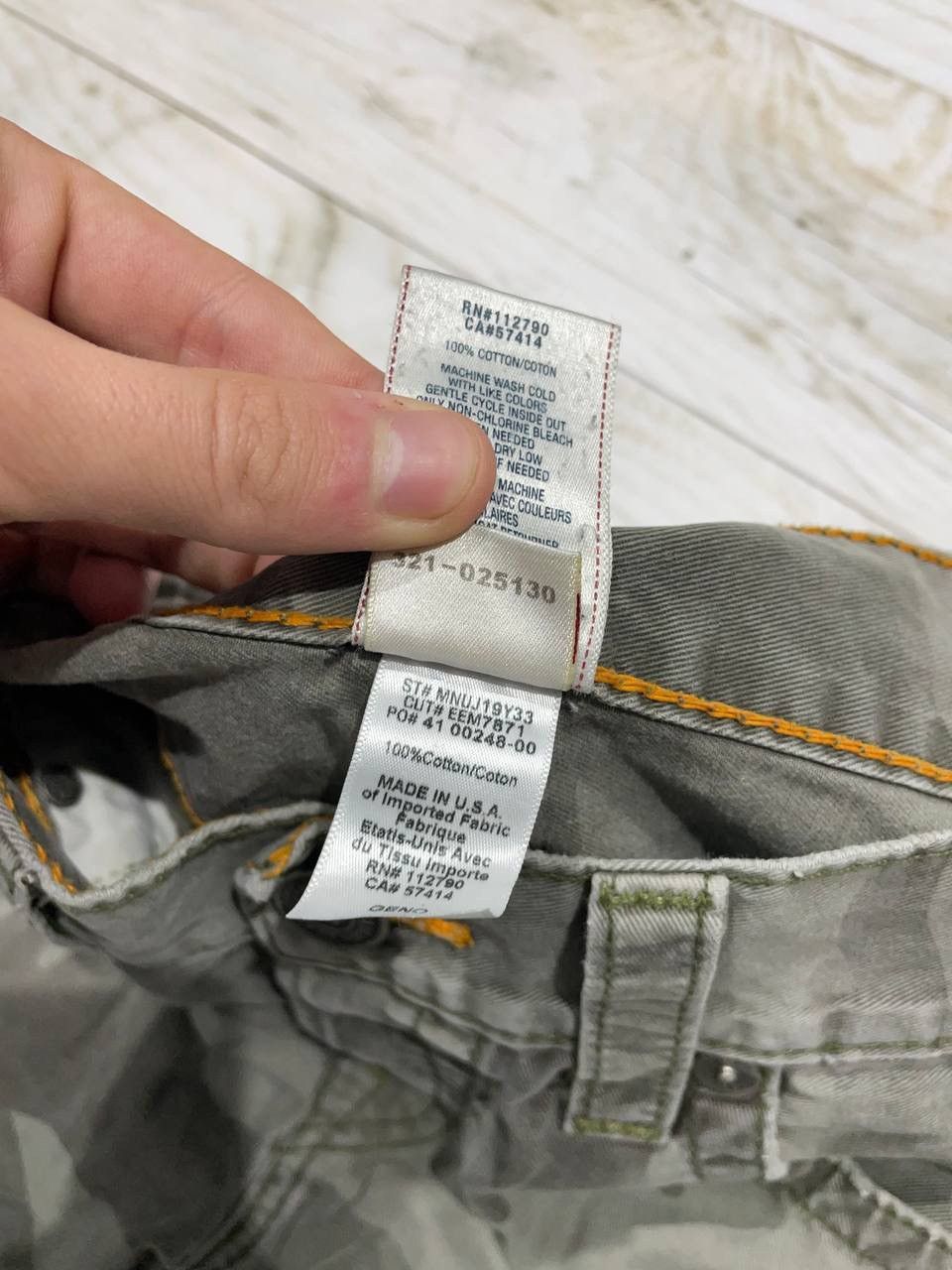 True Religion Vintage True Religion Geno Denim Jeans Camo Y2K Size US 30 / EU 46 - 19 Thumbnail
