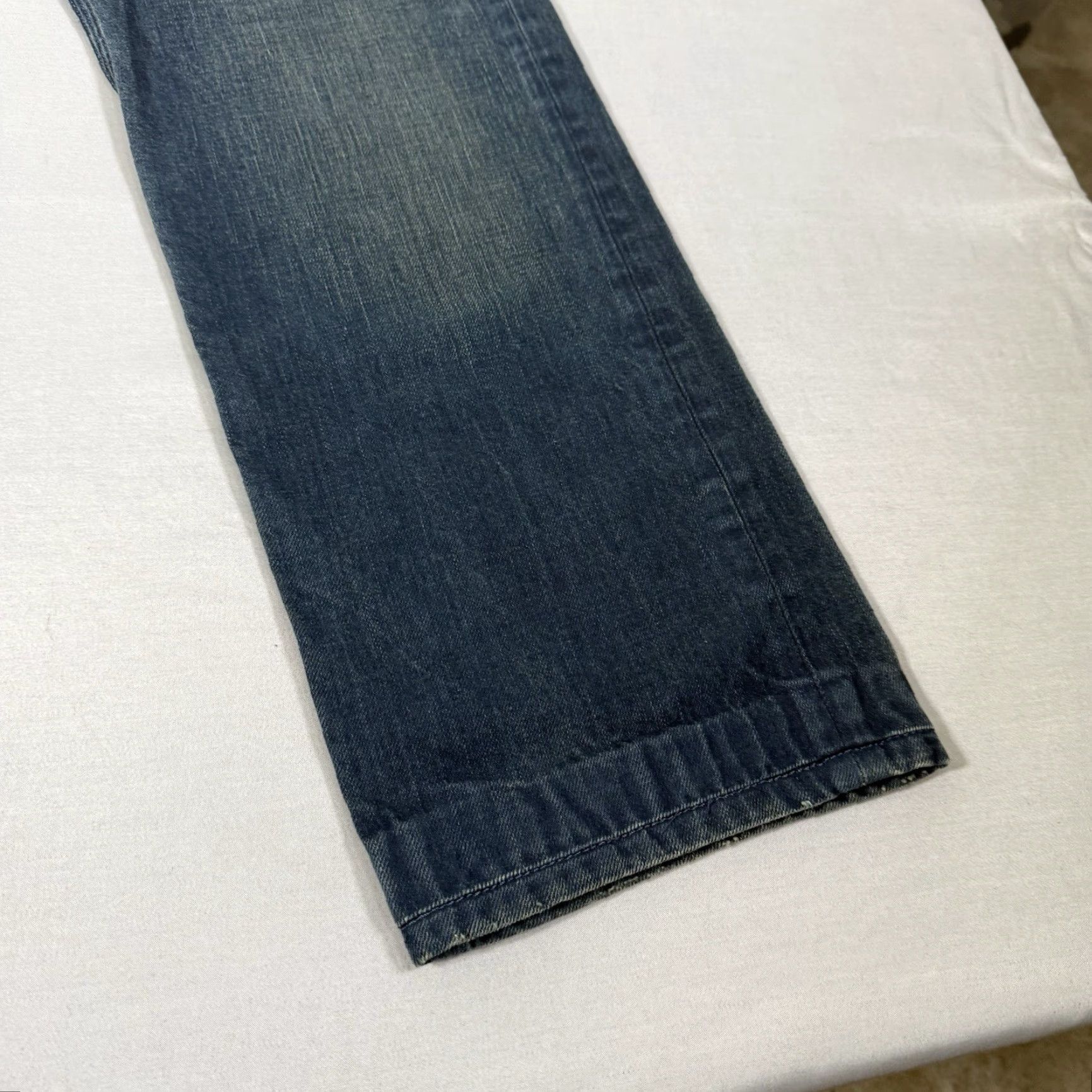 Diesel Diesel Jeans Mens 33x28 Blue TIMMEN Straight Denim Pants Button Fly Western Jeans Size US 33 - 6 Thumbnail
