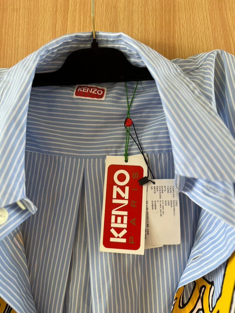 Kenzo KENZO Letter Logo striped long sleeve shirt Size US L / EU 52-54 / 3 - 3 Thumbnail