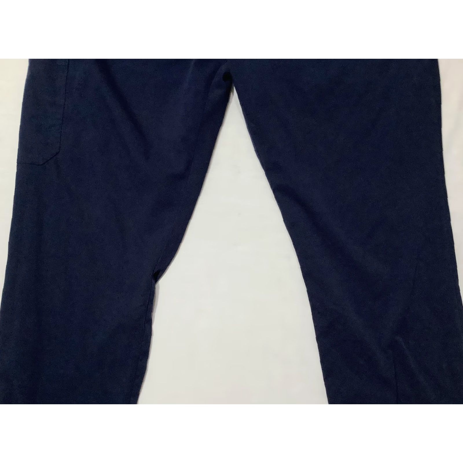 Koio Koi Pants Womens XL Blue Scrub Cargo Elastic Waist Drawstring Medical Workwear Size 40" / US 18 - 3 Thumbnail