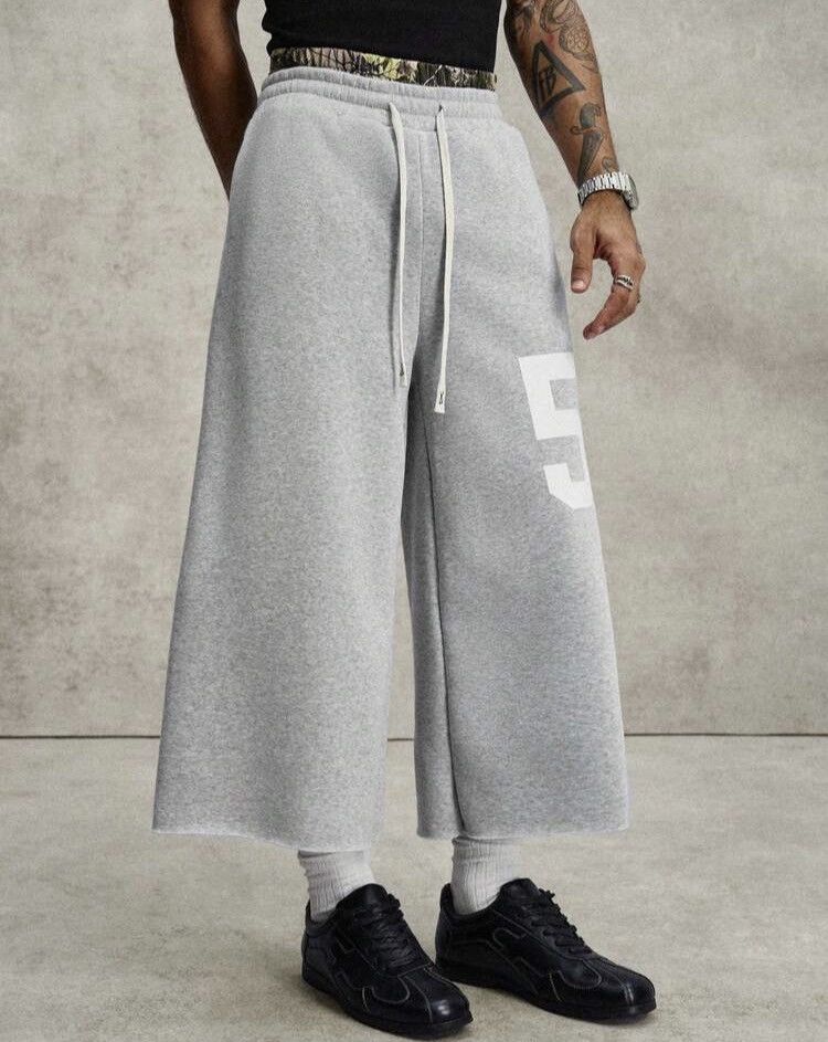 Other Gray Cropped Wide-Leg Sweatpants Size US 28 / EU 44 - 4 Thumbnail
