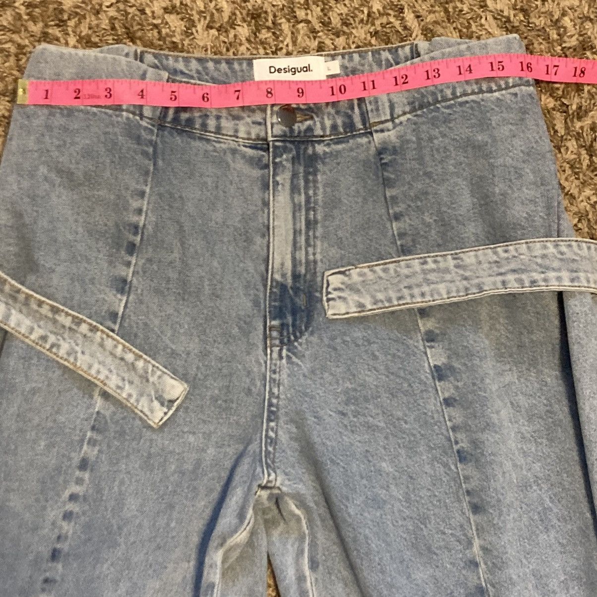 Desigual RARE Collab Desigual x Maitrepierre Wide-Leg Jeans Sz L 32" Size 32" / US 10 / IT 46 - 11 Thumbnail