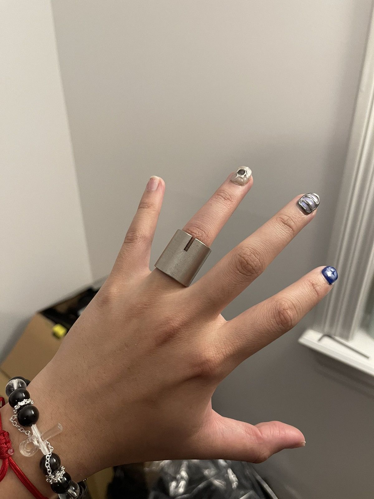 Rick Owens RICK OWENS SLITTED THUMB RING IN BRASS Size ONE SIZE - 5 Thumbnail