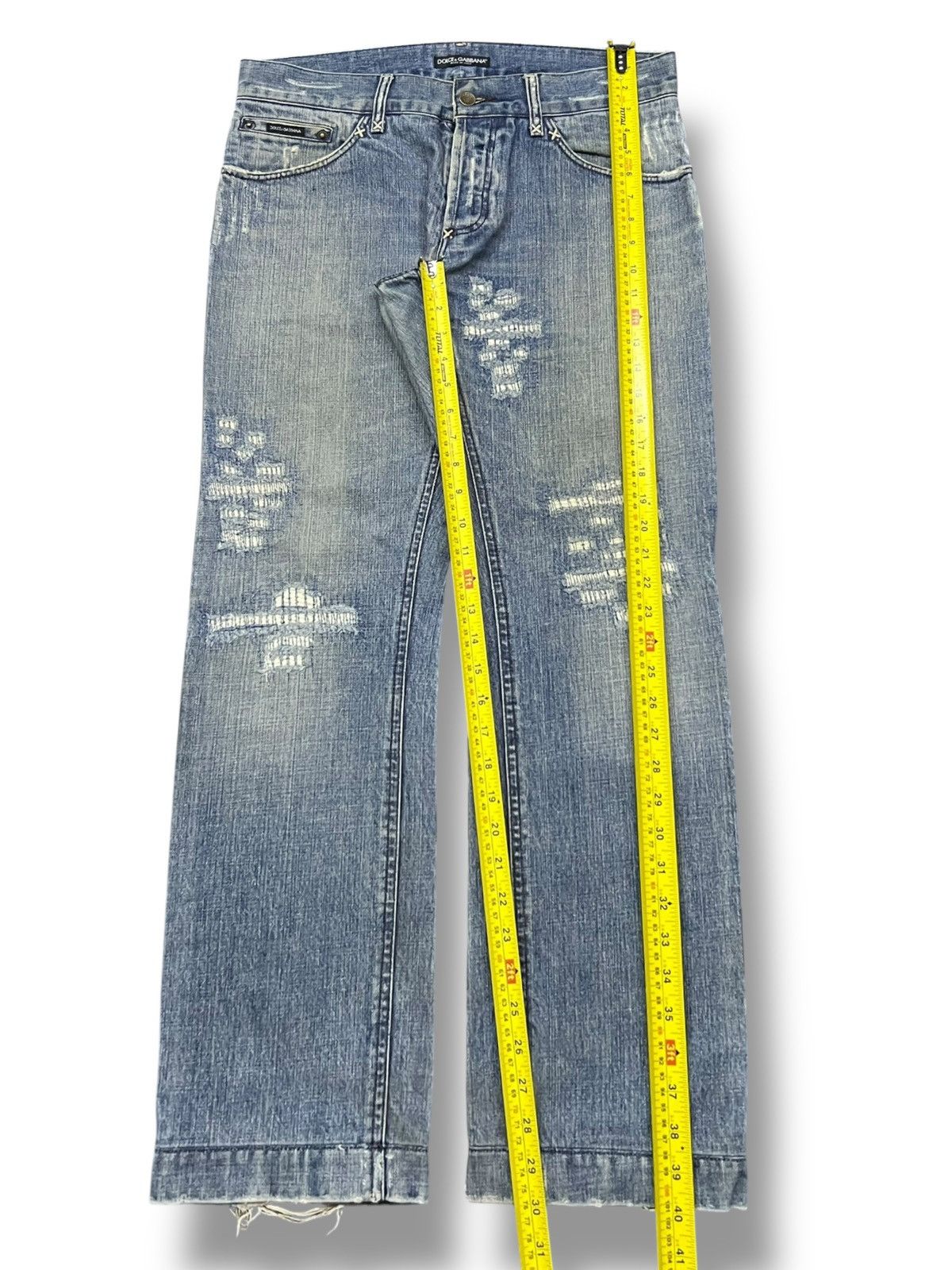 Dolce & Gabbana Vintage Dolce & Gabbana Italian Designer - Distressed Denim Size US 35 - 16 Thumbnail