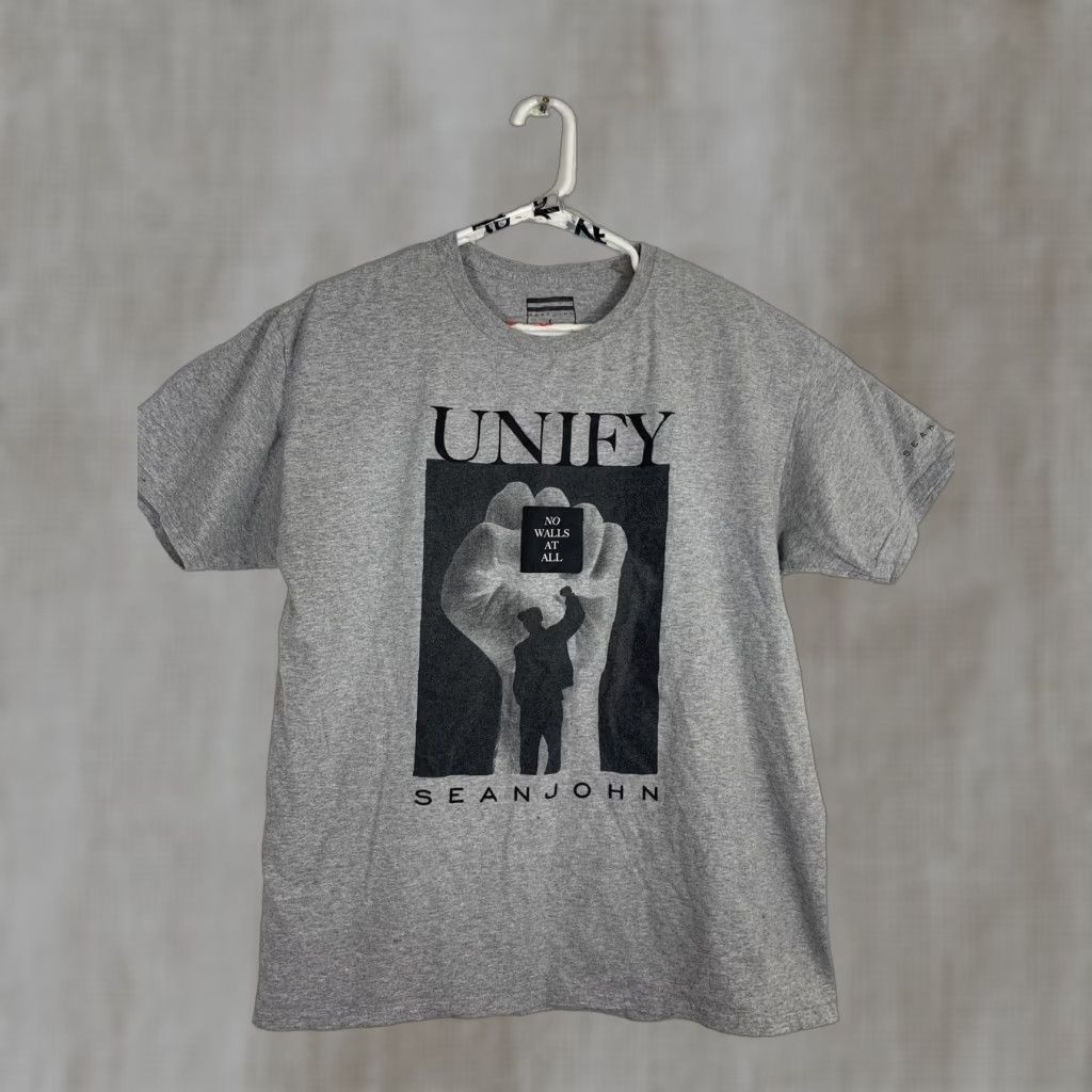 Sean John **UNIFY "No Walls At All" Mens Gray T-Shirt XL** User: **UNIFY "No Walls At All" Gray Mens T-Shirt XL** Size US XL / EU 56 / 4 - 1 Thumbnail