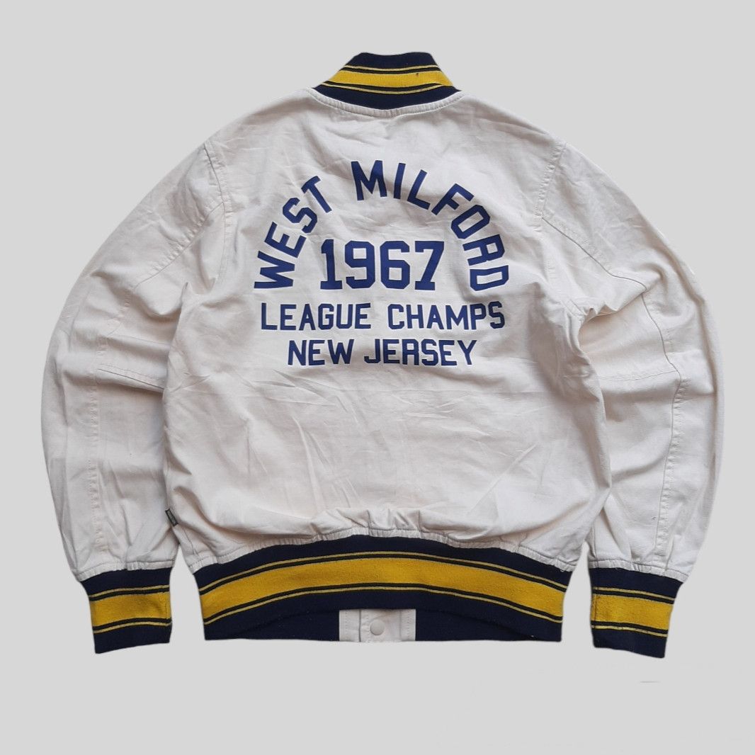 Cushman × RRL Ralph Lauren × Whitesville Houston.Co "west milford 1967" heavy varsity jacket Size US M / EU 48-50 / 2 - 2 Thumbnail