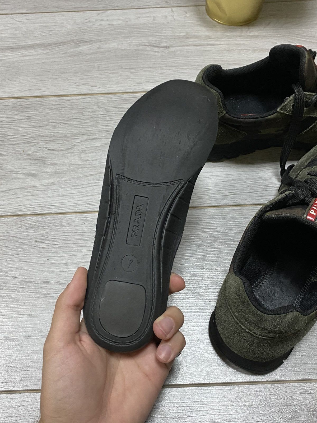 Prada Prada camo tab sneakers logo Size US 7 / EU 40 - 9 Thumbnail