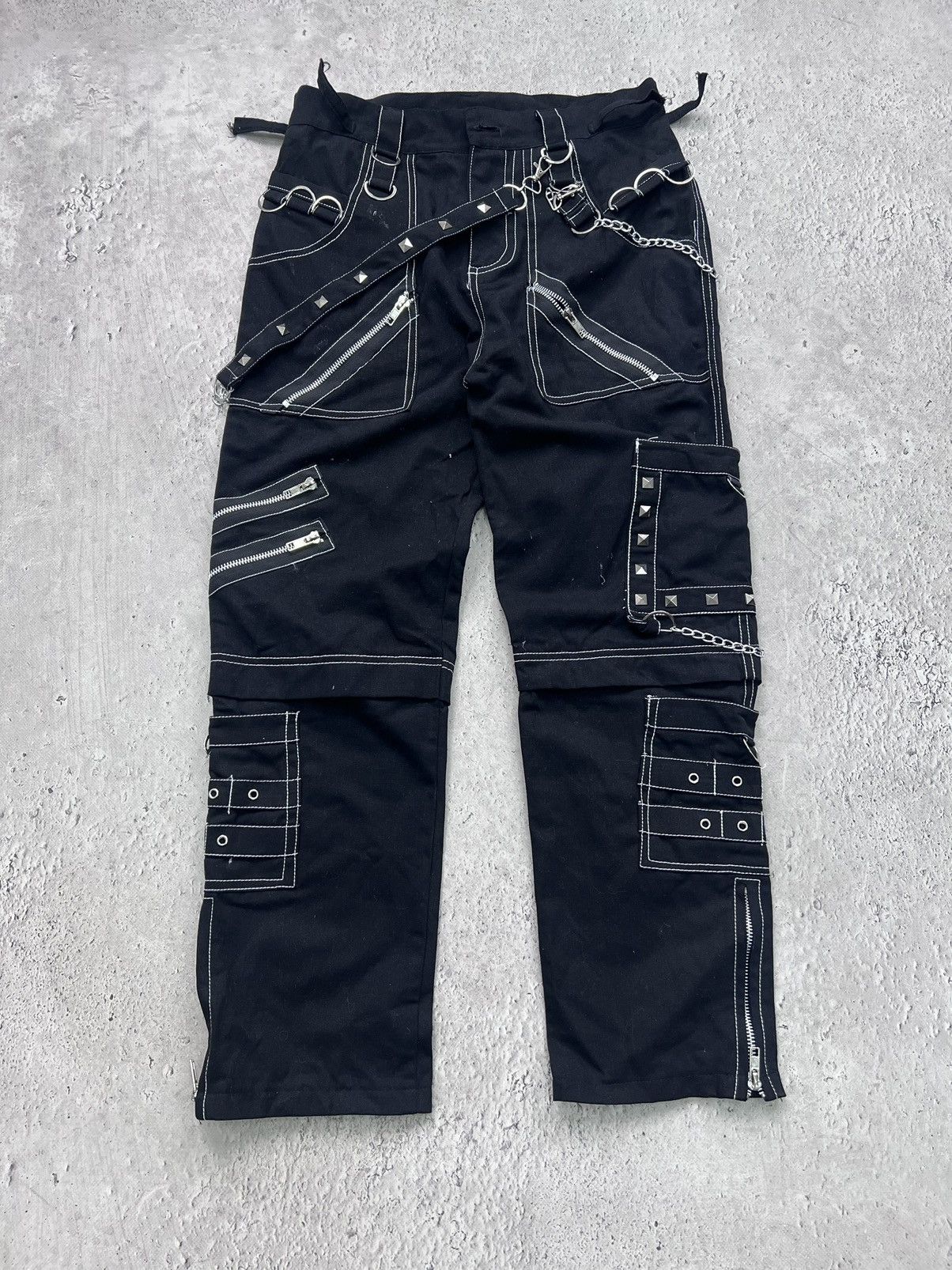 KMRii × Le Grande Bleu (L.G.B.) × Tripp NYC TRIPP NYC style PANTS GOTHIC DENIM BONDAGE BAGGY Size US 29 - 1 Thumbnail