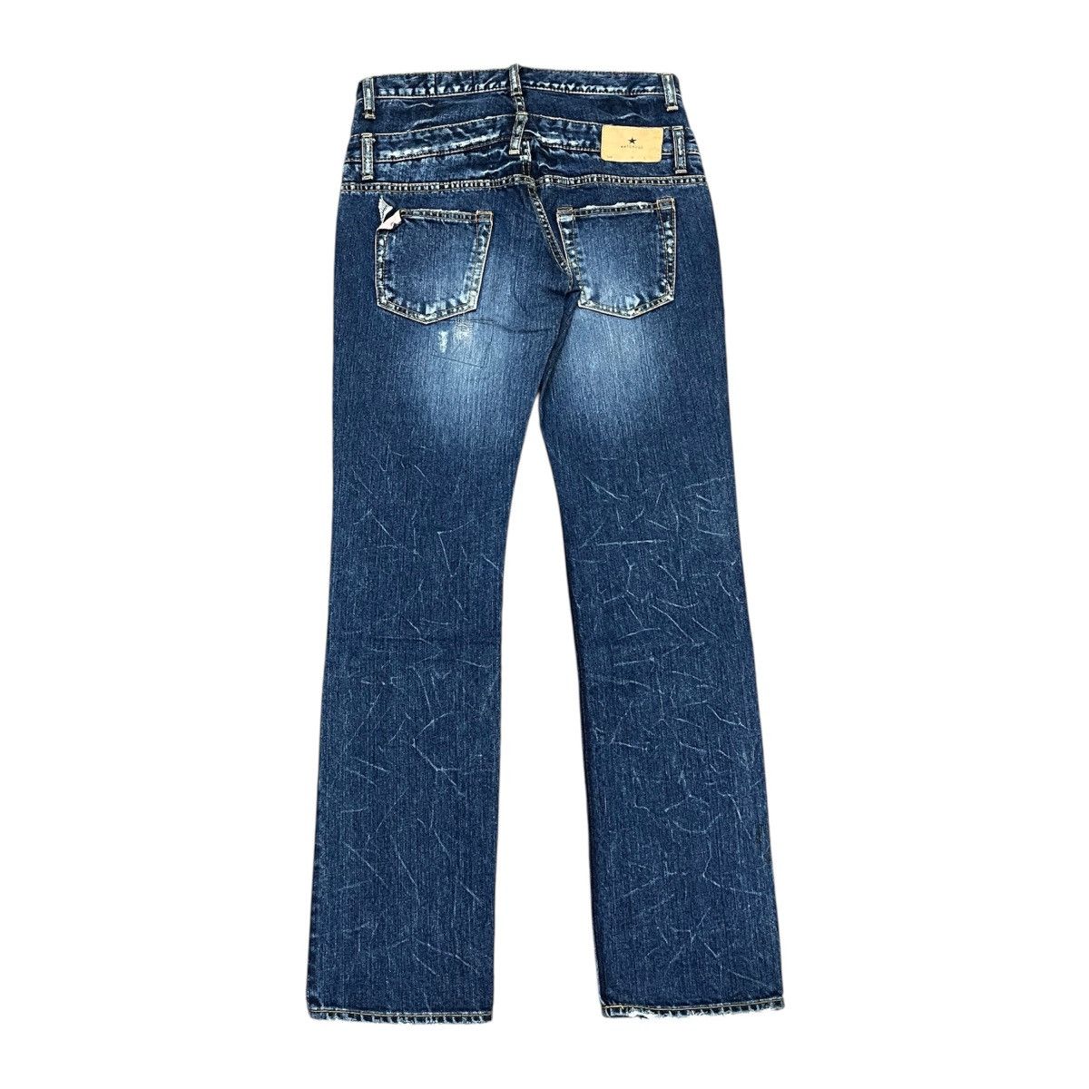 Japanese Brand Antgauge - Double Waist Distressed Patchwork Denim Ifaix Lgb Size US 27 - 3 Thumbnail