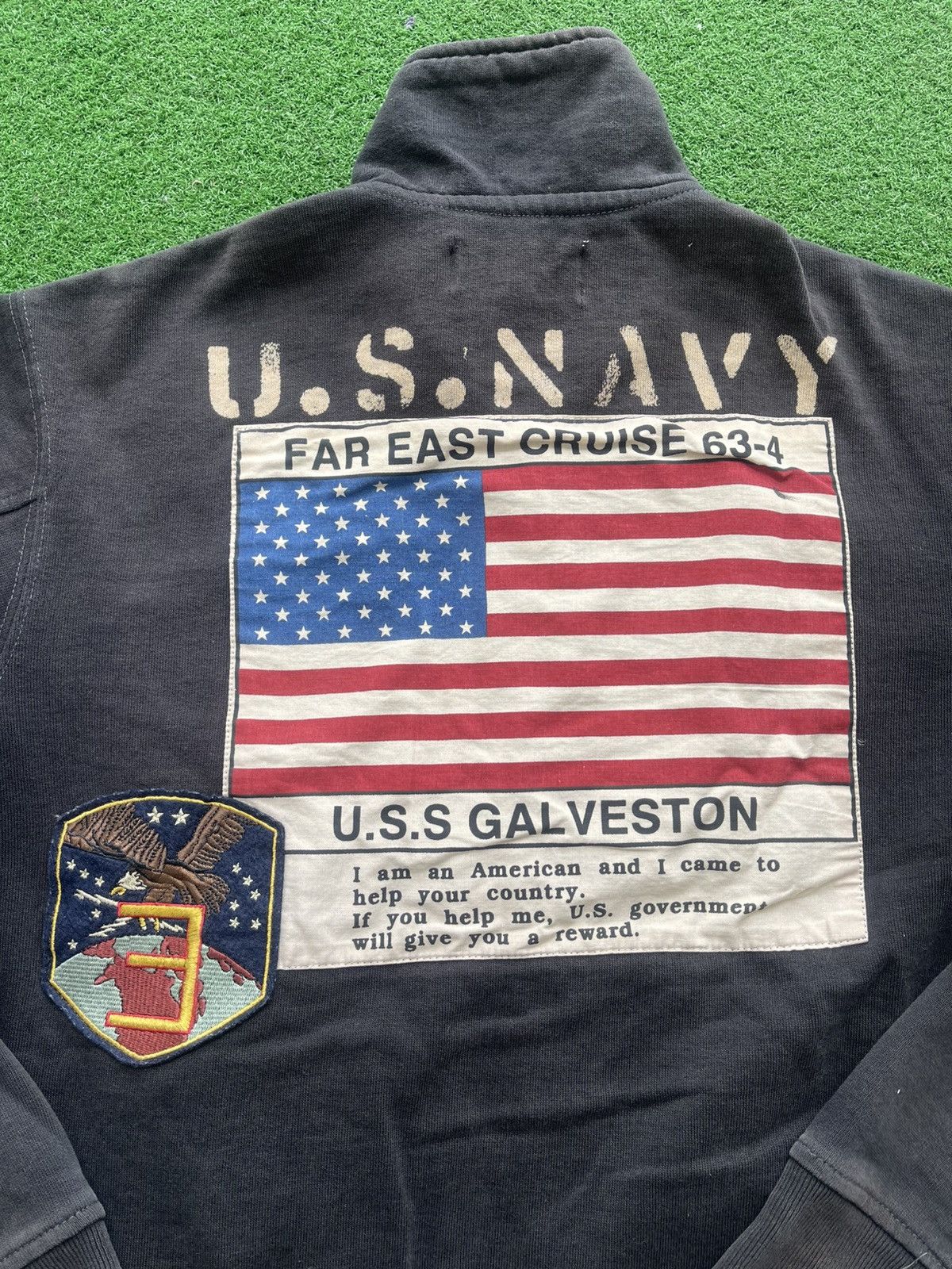 Avirex 🔥HOT🔥VINTAGE AVIREX U.S NAVY PATCHES ZIPPER UP VERY RARE Size US M / EU 48-50 / 2 - 12 Thumbnail
