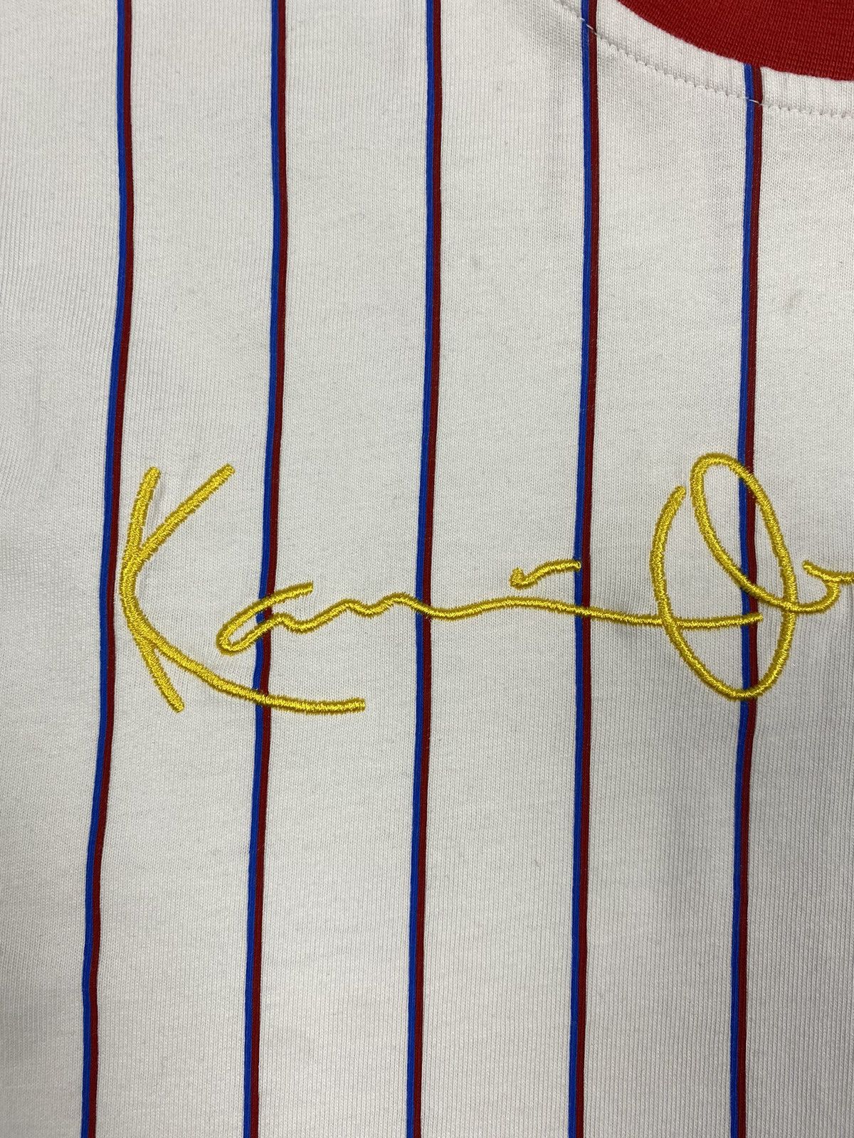 Karl Kani Karl Kani Center Logo Stripped Y2K T Shirt Size M Size US M / EU 48-50 / 2 - 6 Thumbnail