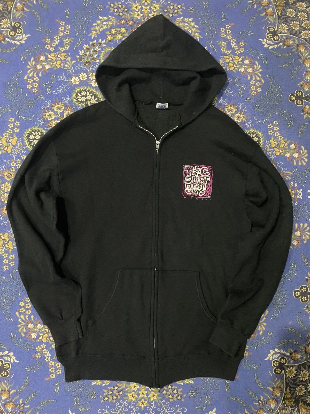 Jerzees T&C Surf Hawaii Hoodie Vintage Size US XL / EU 56 / 4 - 3 Thumbnail