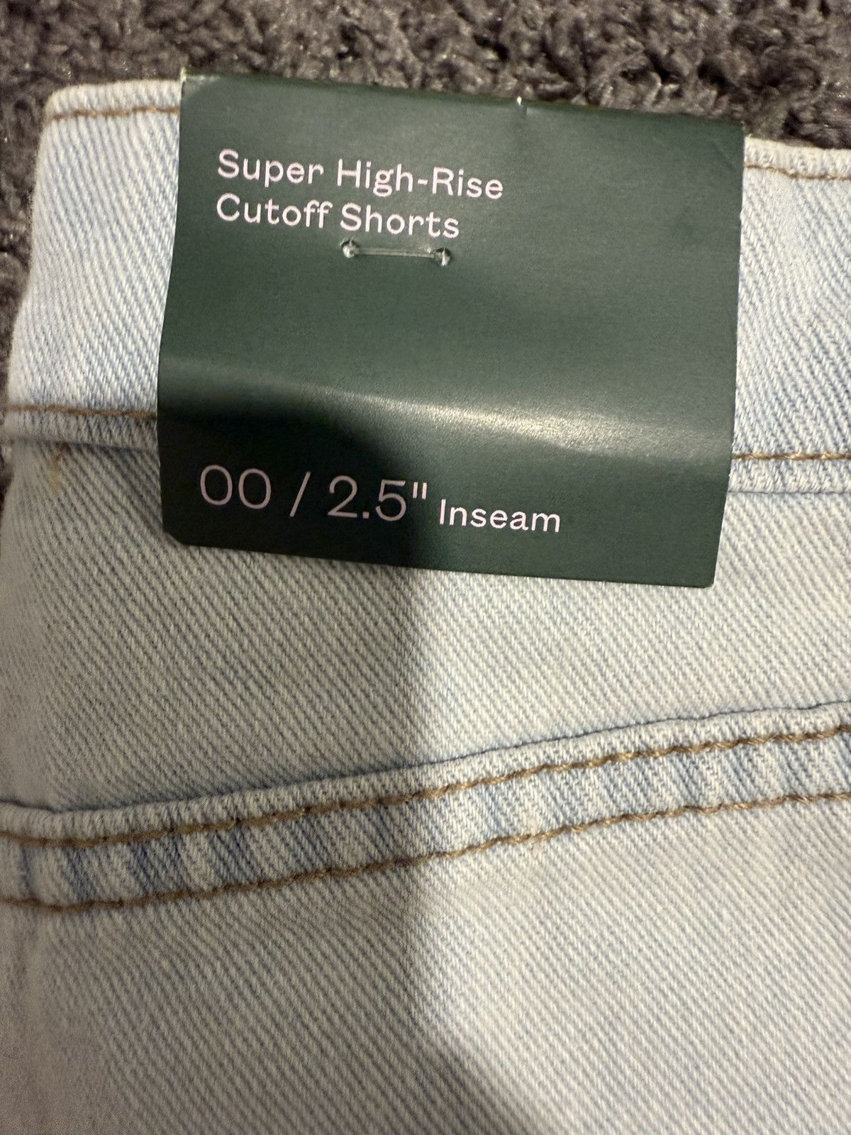 Other Wild Fable Super High Rise Cutoff Shorts Light Wash Size 00 Size 24" / US 00 / IT 34 - 3 Thumbnail