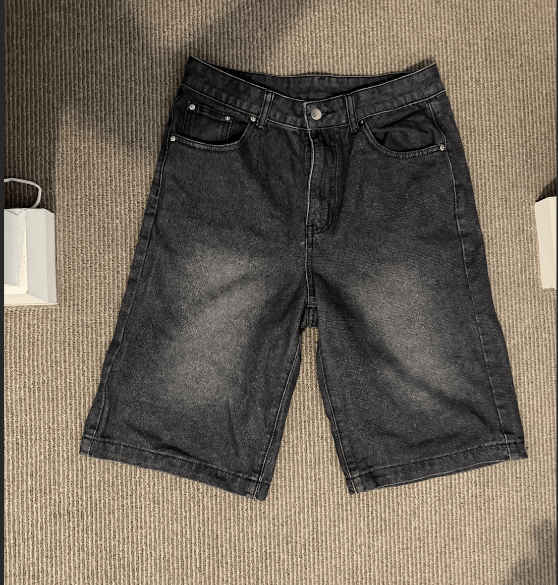 Vintage Black Denim Jeans Y2K Streetwear Distressed Wash Faded Size US 30 / EU 46 - 1 Thumbnail