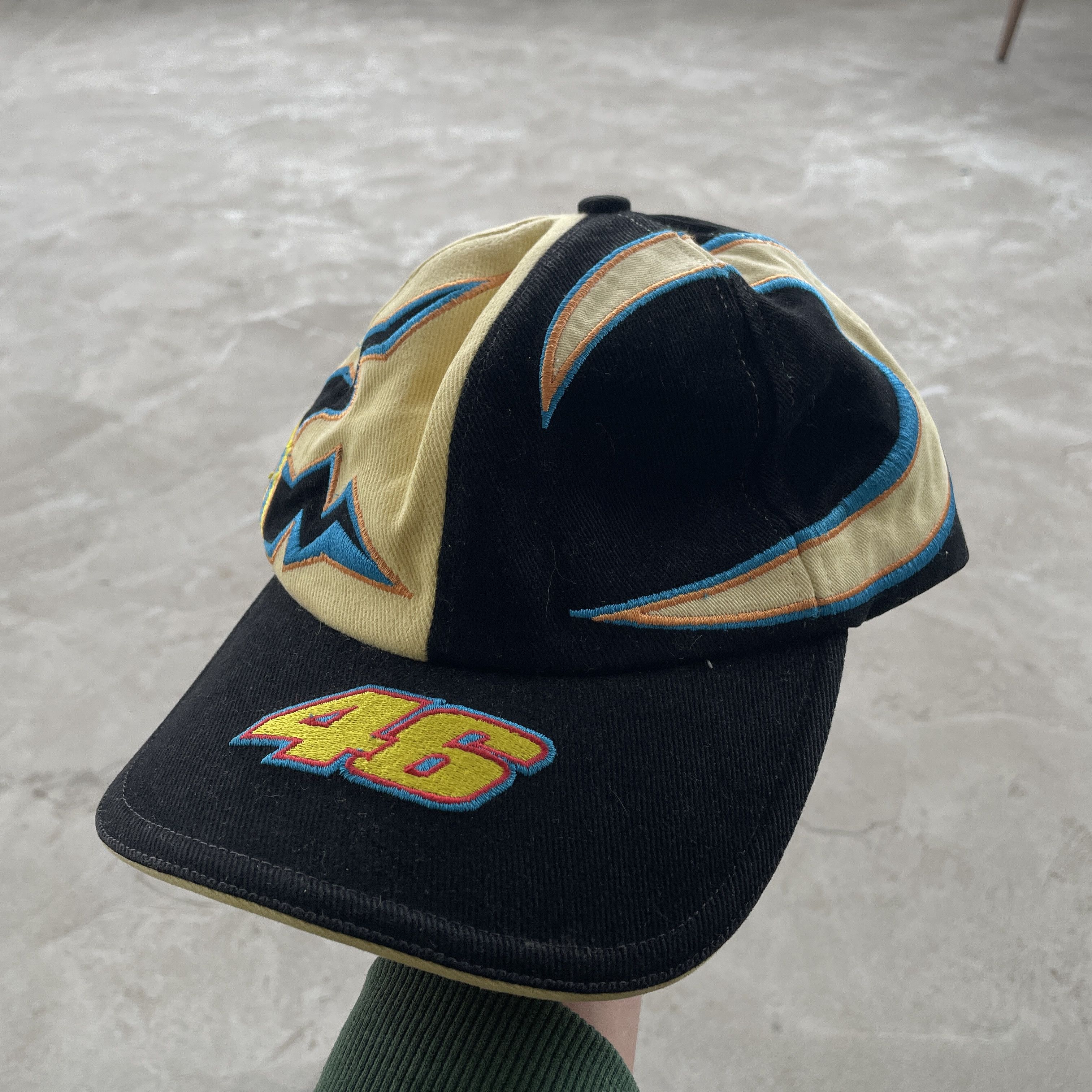 Vintage Valentino Rossi VR46 Moto GP Racing Hat Sun Moon Daring Cap Size ONE SIZE - 1 Thumbnail