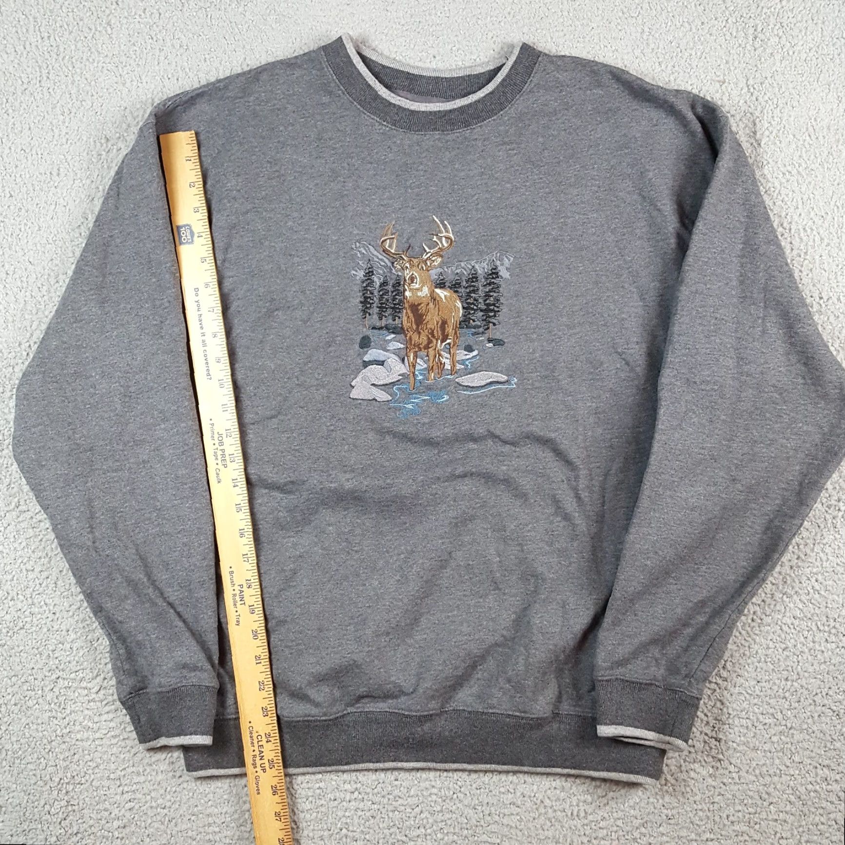 Vintage VINTAGE Deer Buck Hunting Nature Men's XL Pullover Crewneck Sweatshirt Gray Size US XL / EU 56 / 4 - 8 Thumbnail