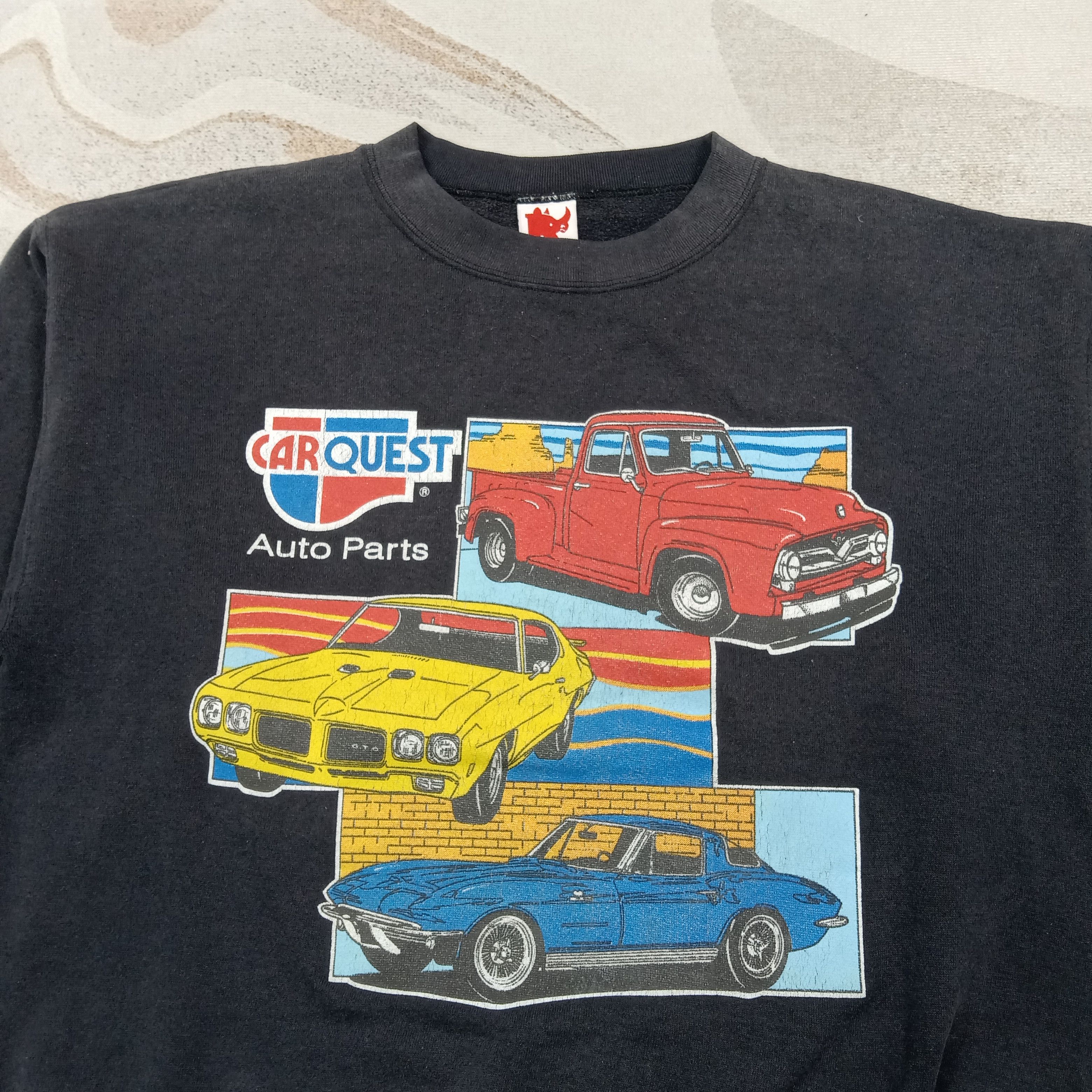 Vintage Vintage 90's Rugged Carquest Classic Sweatshirt C278N30 Size US L / EU 52-54 / 3 - 2 Thumbnail