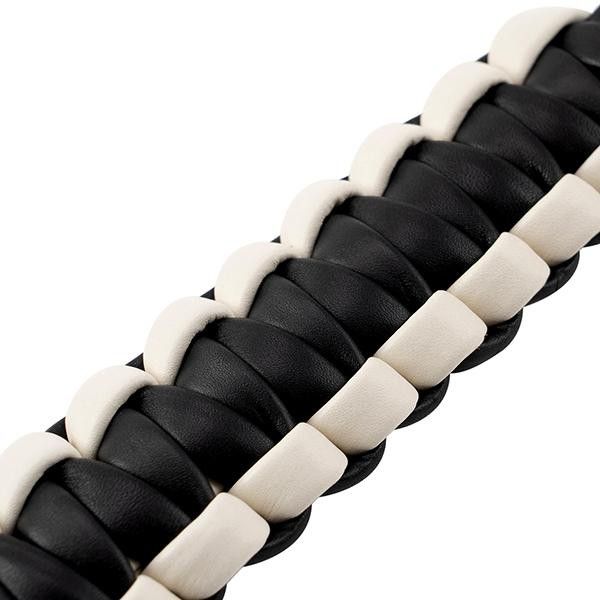 Bottega Veneta o1w1db10325 Size: OS / Key Ring in Black/White Size ONE SIZE - 4 Thumbnail