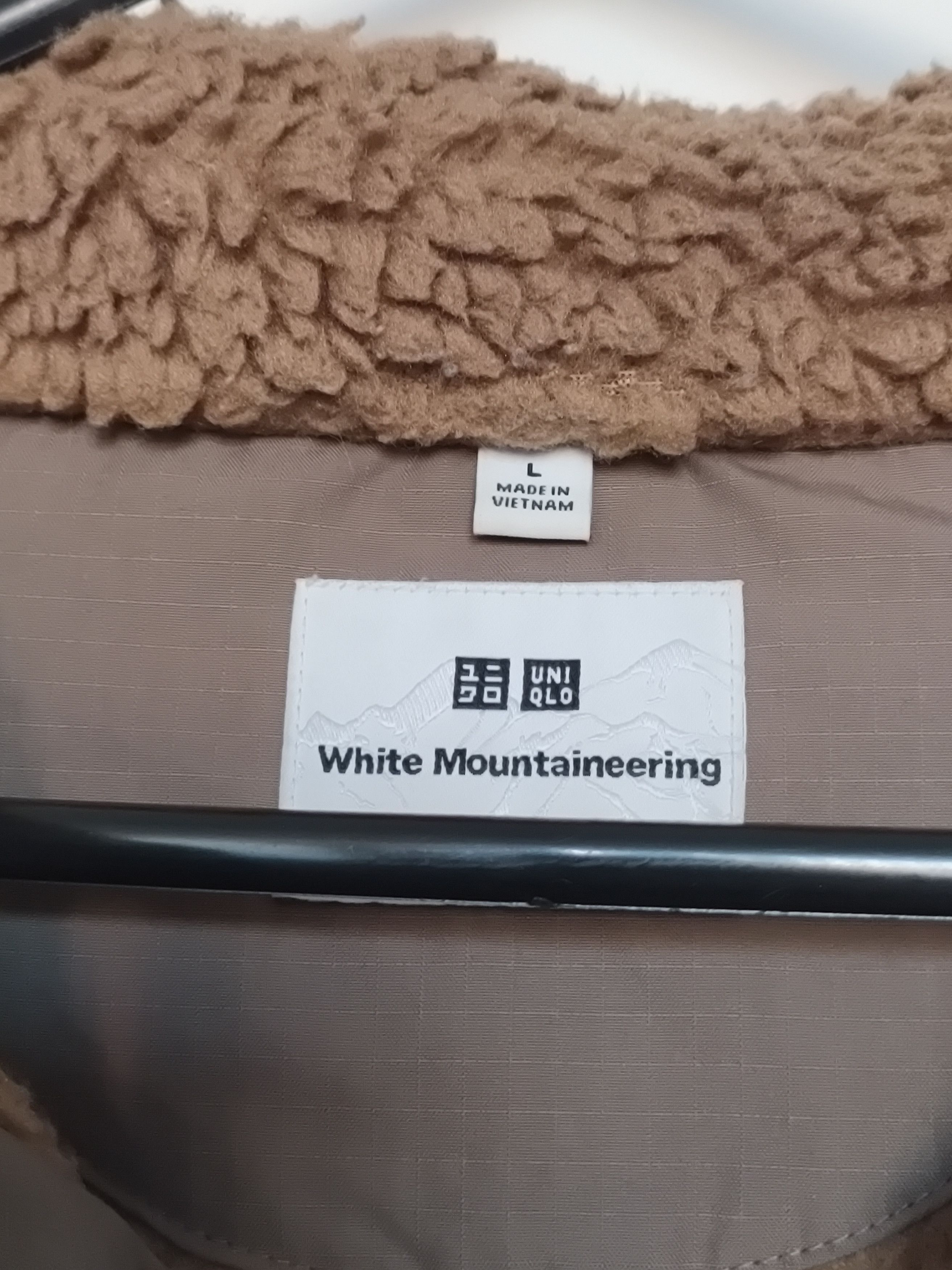 White Mountaineering Uniqlo x White Mountaineering Fleece Jacket in Camel Brown Size US L / EU 52-54 / 3 - 4 Thumbnail