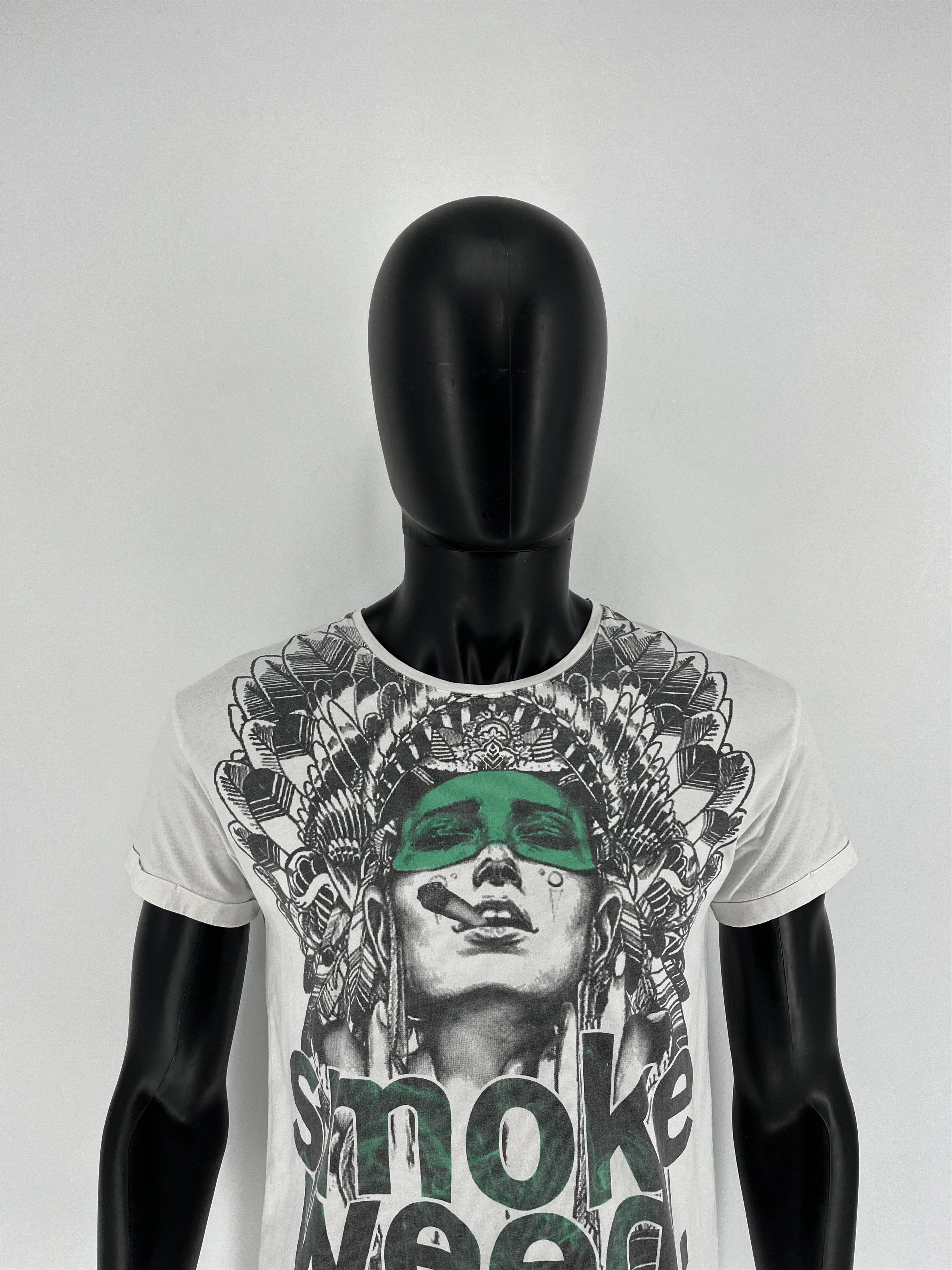 Band Tees × Vintage Vintage 90s Buds Smoke Weed Rasta Drugs Tee Dope Cannabis Size US M / EU 48-50 / 2 - 5 Thumbnail