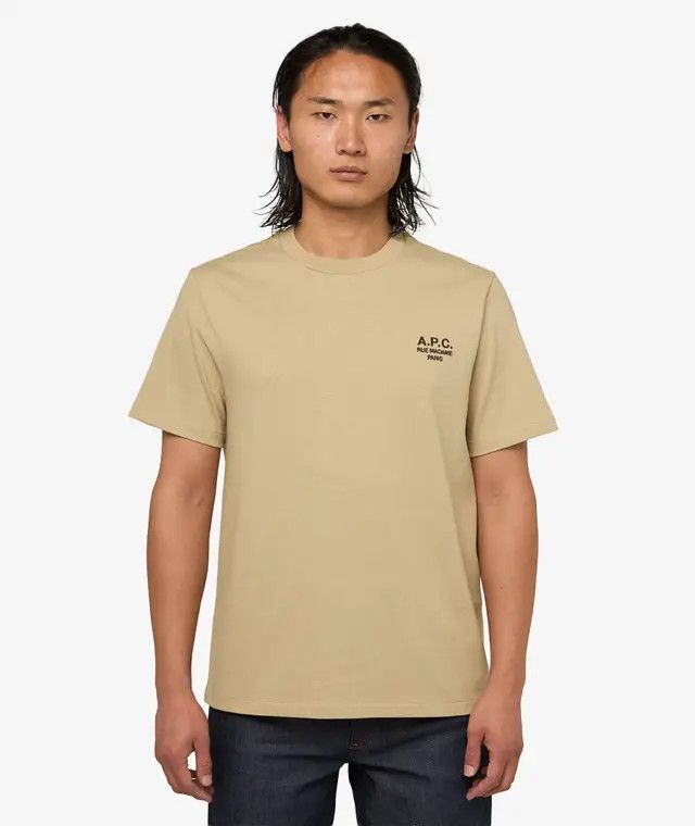 A.P.C. o1mle1125 Standard Rue Madame T-Shirt in Beige Size US S / EU 44-46 / 1 - 2 Thumbnail