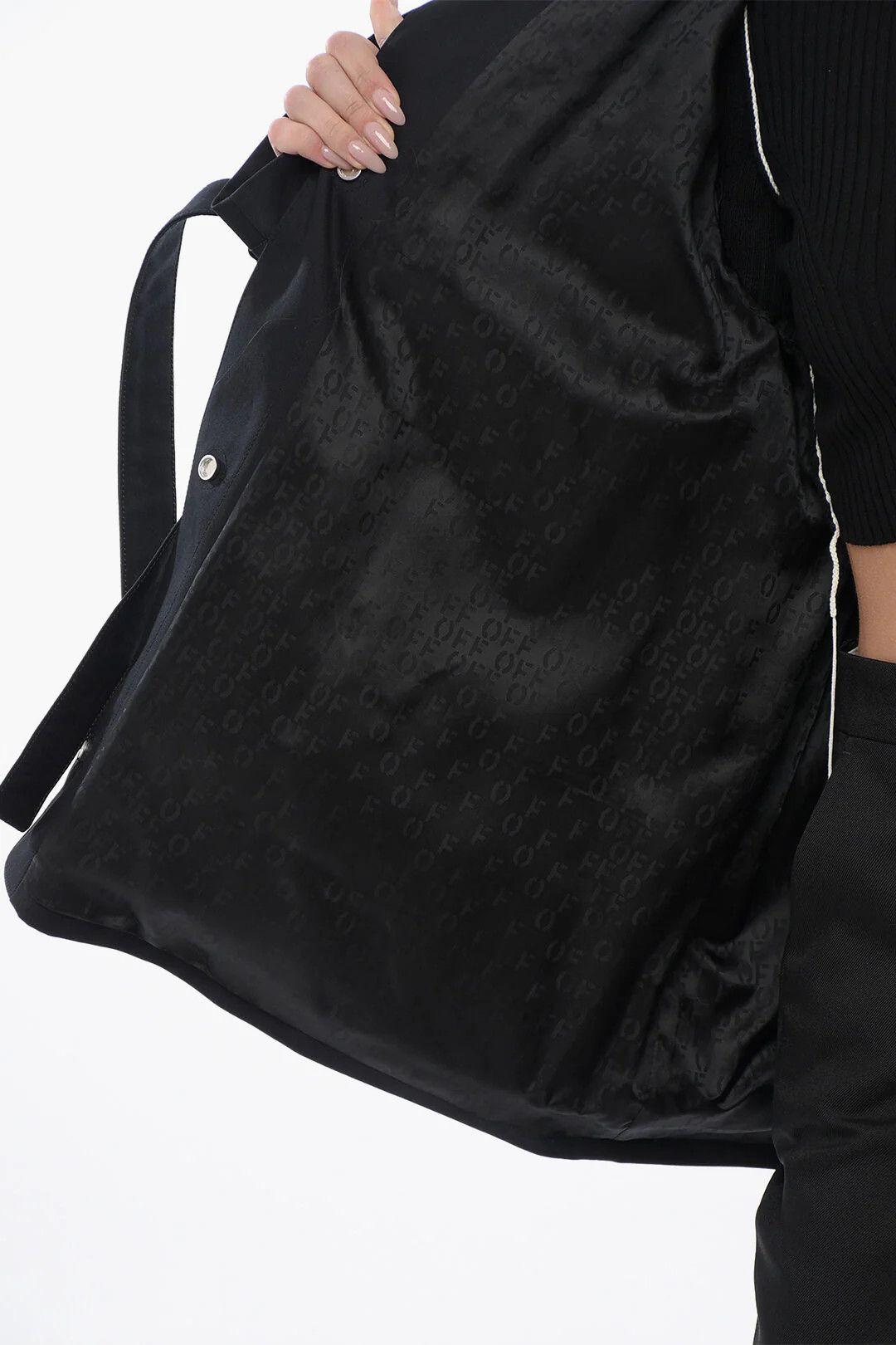 Off-White og1mm0426 Cotton Utility Jacket in Black Size M / US 6-8 / IT 42-44 - 5 Thumbnail