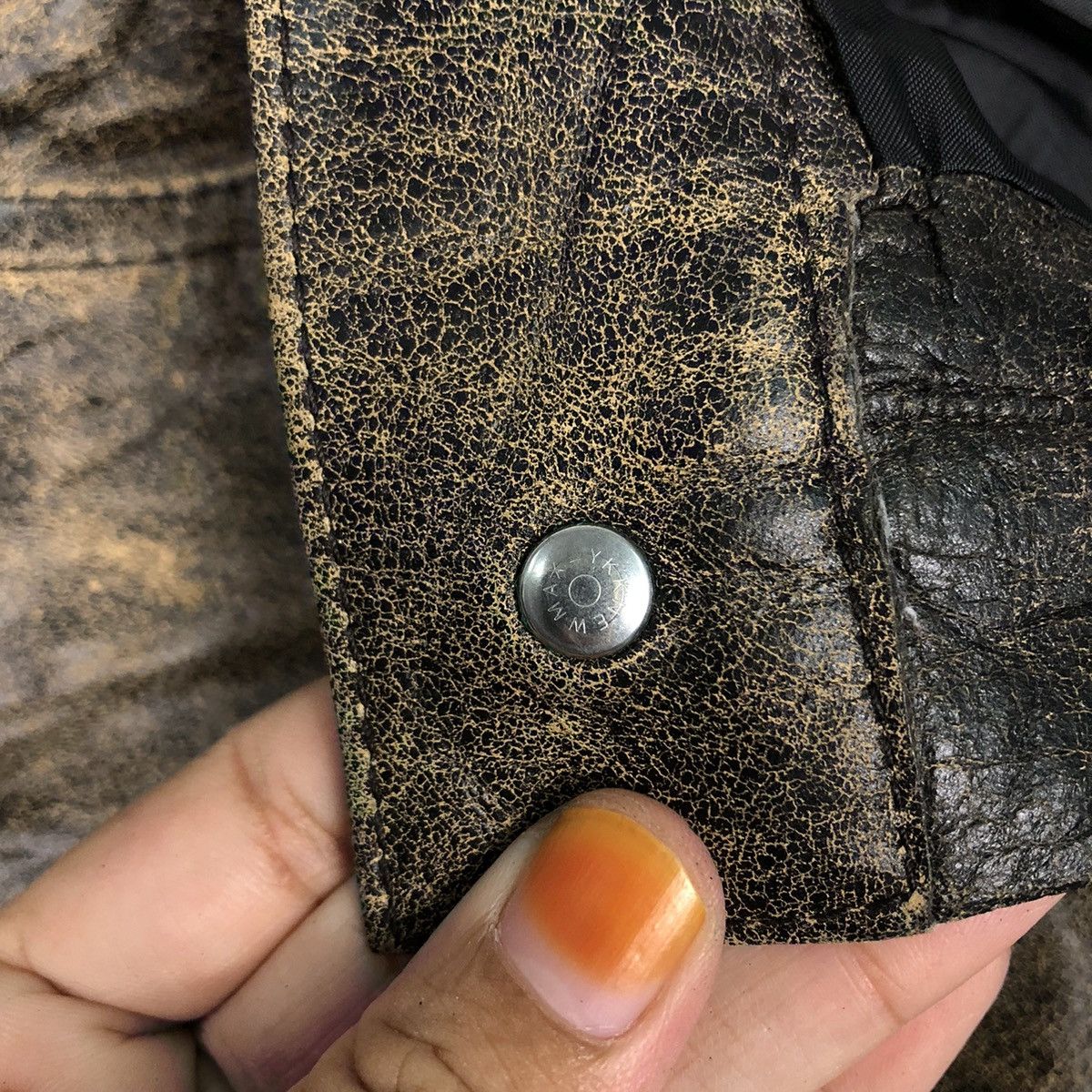 Japanese Brand 📌Vintage Biker Racing Leather Pants Dual Issey Miyake Size US 32 / EU 48 - 18 Thumbnail