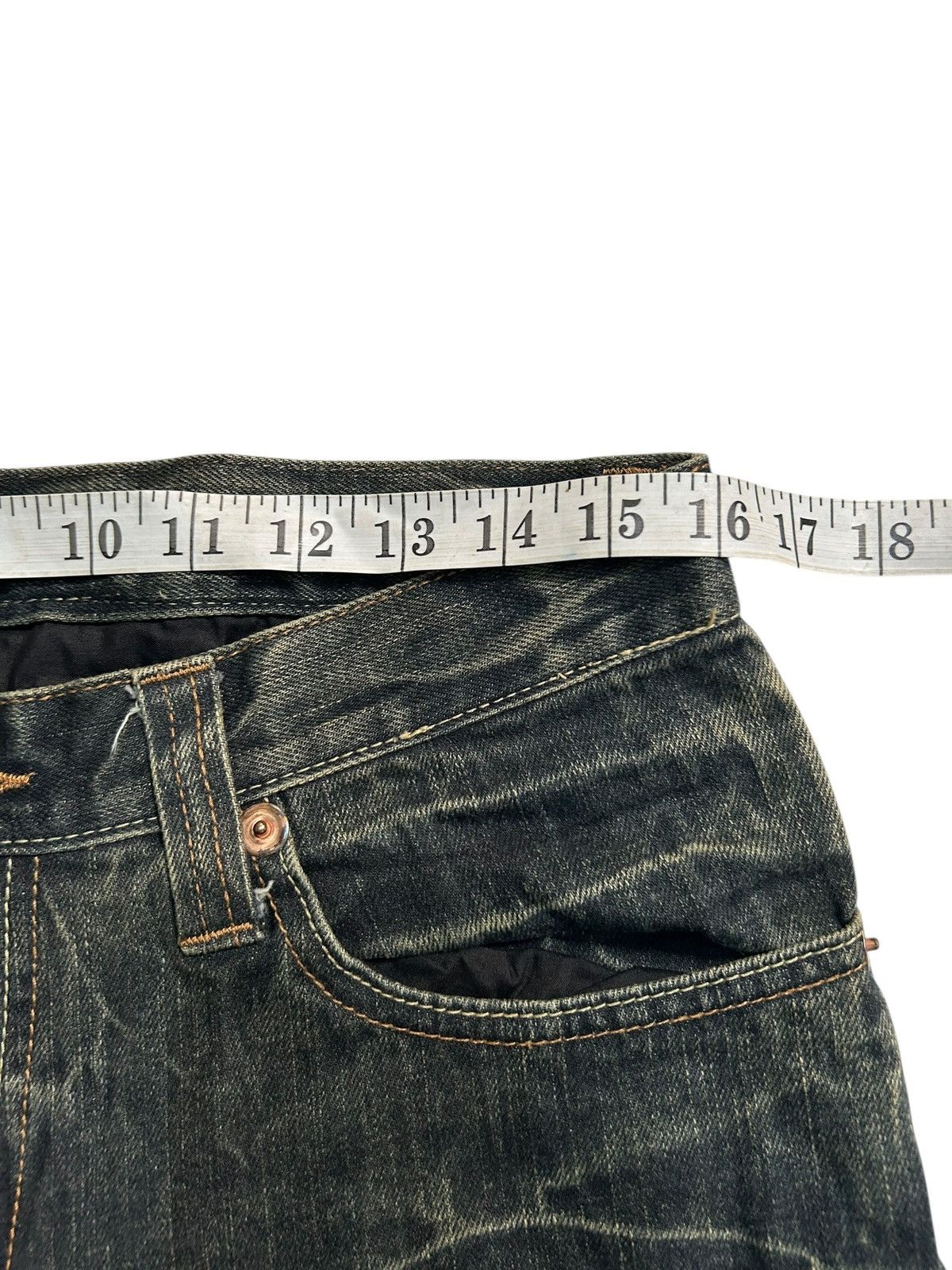 Japanese Brand × Kapital × Vintage Rusty Dominate Handcrdfted Jeans Japan Punk Grunge Style Size US 32 / EU 48 - 13 Thumbnail