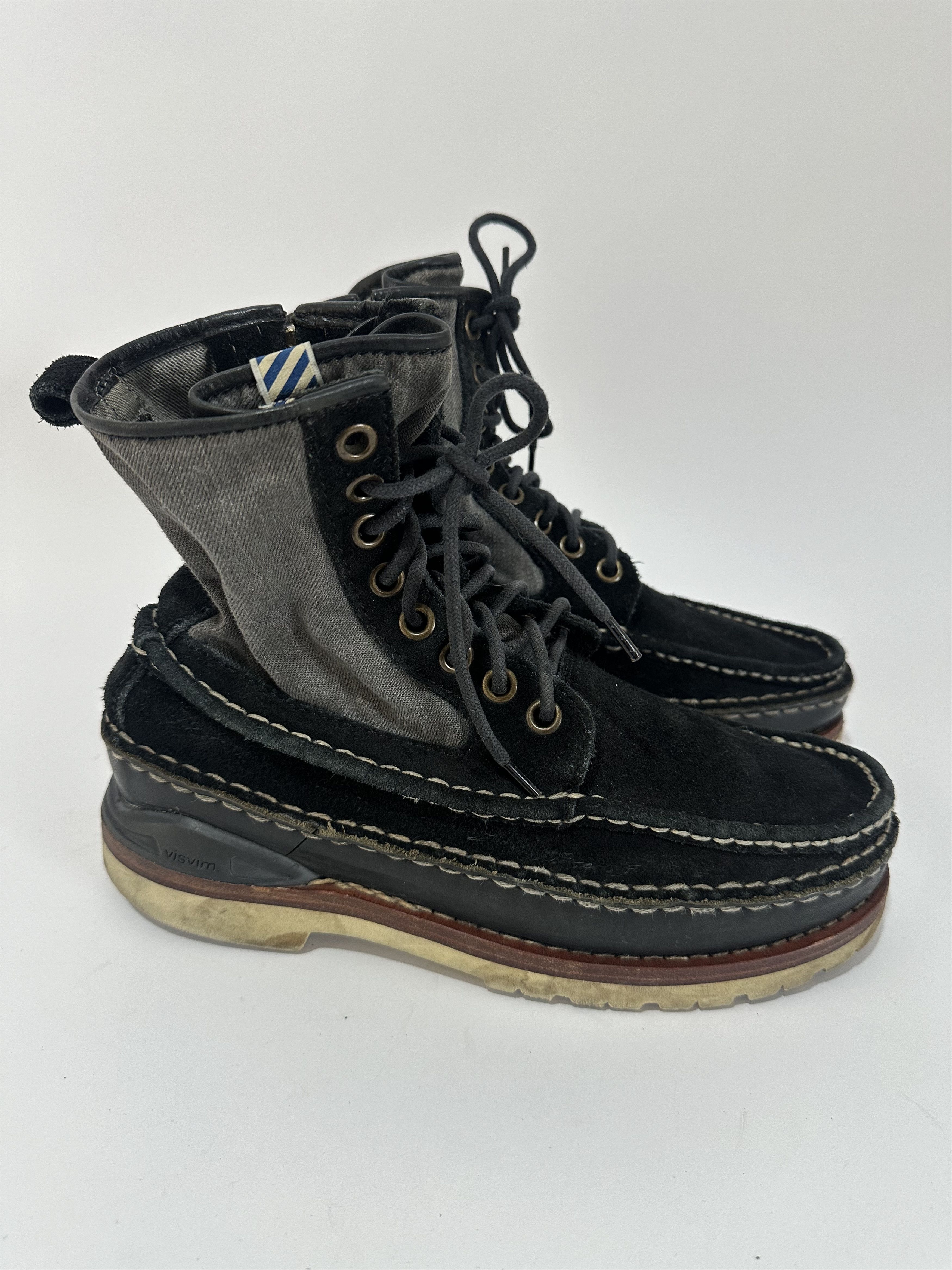 Visvim VISVIM GRIZZLY BOOTS MID-FOLK Black Size 9 US | Grailed