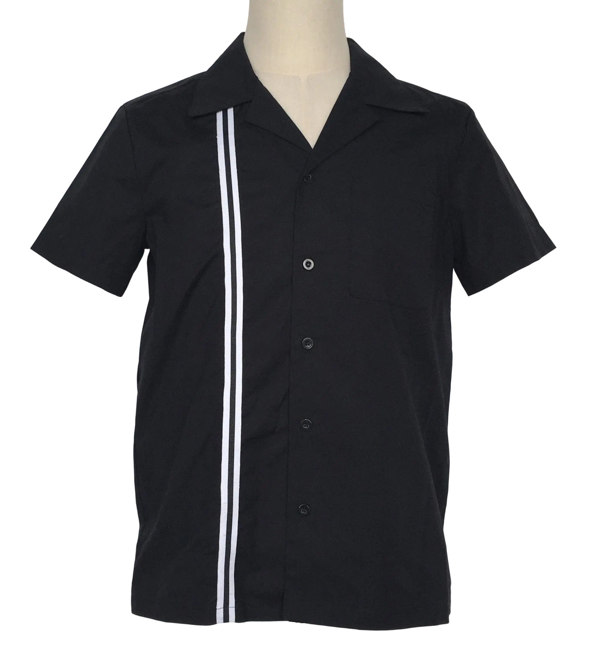 Other Men Shirt With Pocket Black Cotton Short Sleeve Workshirts Size US L / EU 52-54 / 3 - 1 Thumbnail