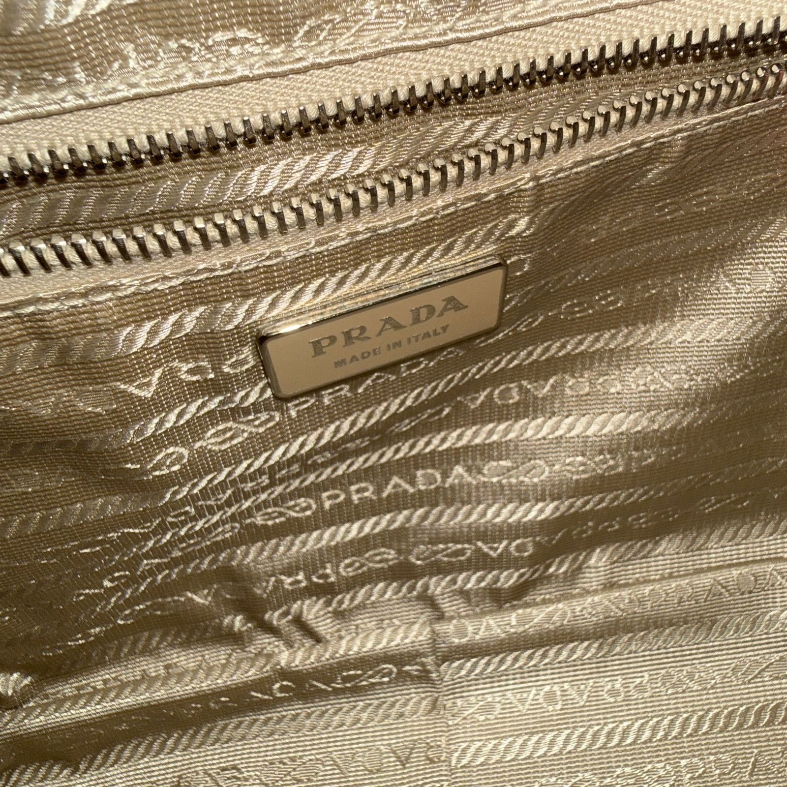 Prada Vintage Prada Handbag - White (Bianco) Saffiano - RARE Size ONE SIZE - 7 Thumbnail