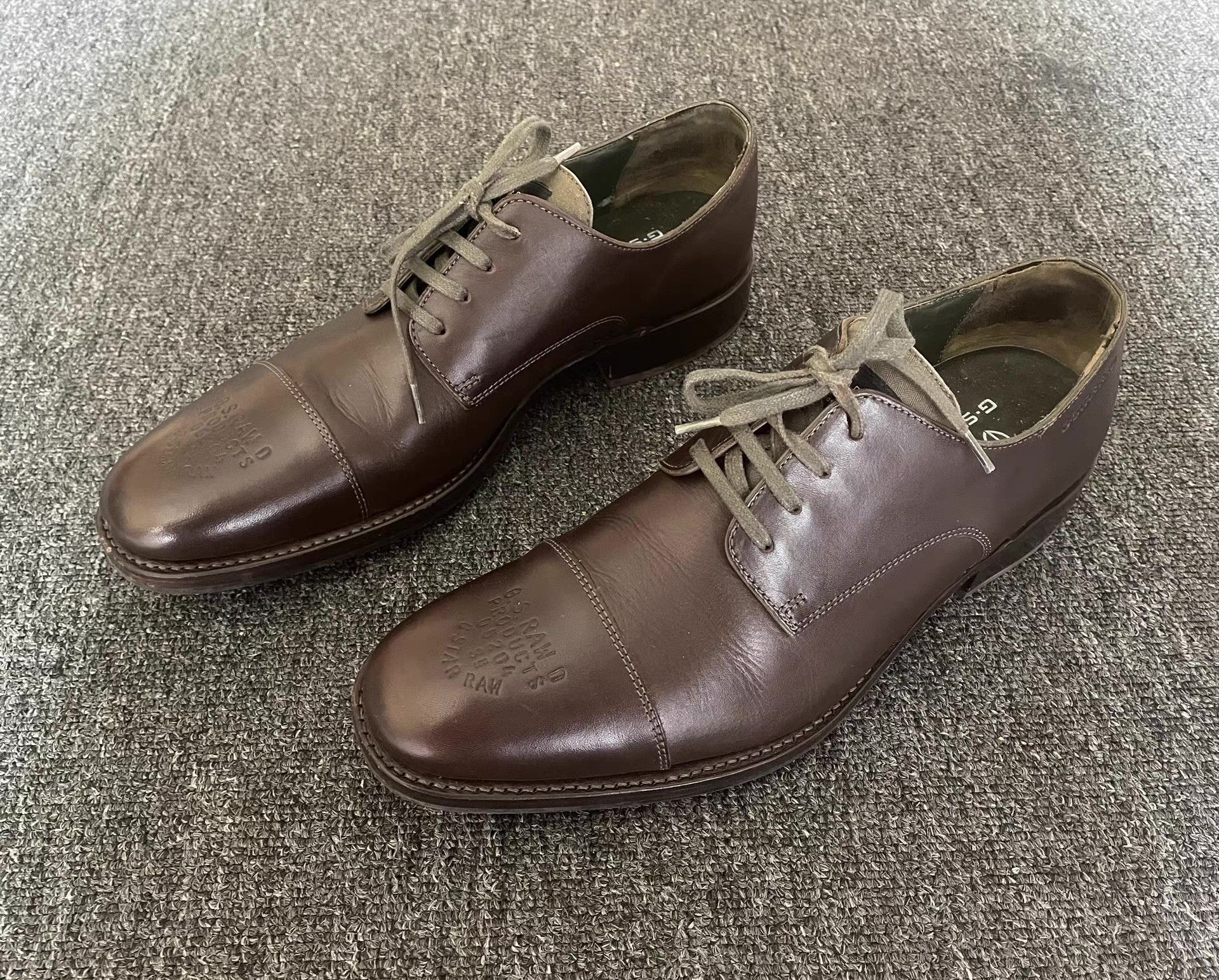 G-Star G-Star Raw brown derby leather shoes Q4 Size US 10 / EU 43 - 2 Thumbnail