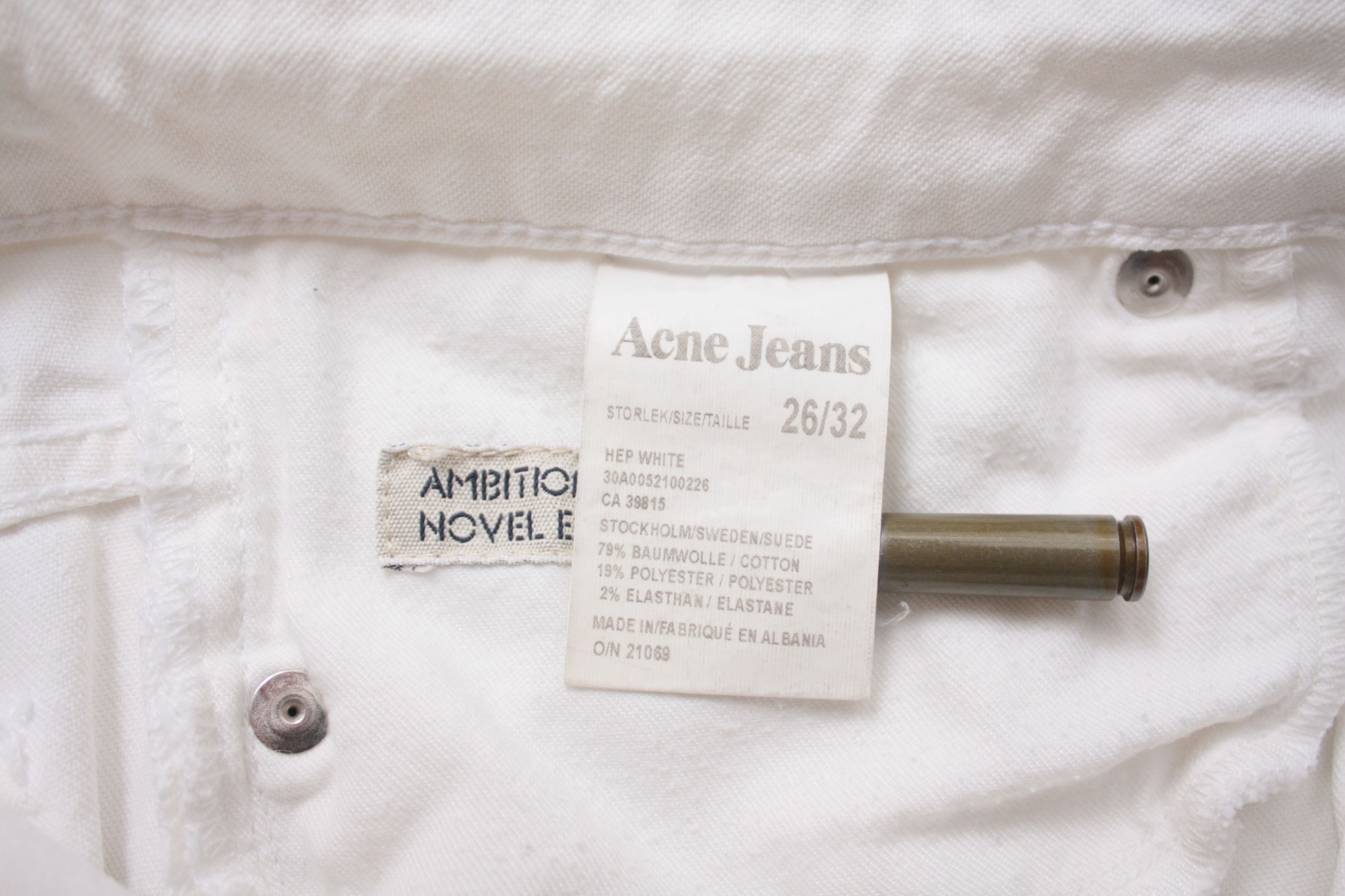 Acne Studios Acne Jeans Hep White 26/32 Denim Jeans Size 26" / US 2 / IT 38 - 6 Thumbnail