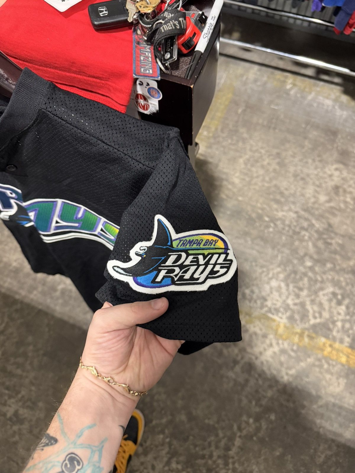 Russell Athletic 90s Vintage Tampa Bay Devil Rays Jersey Large 44 Size US L / EU 52-54 / 3 - 2 Thumbnail