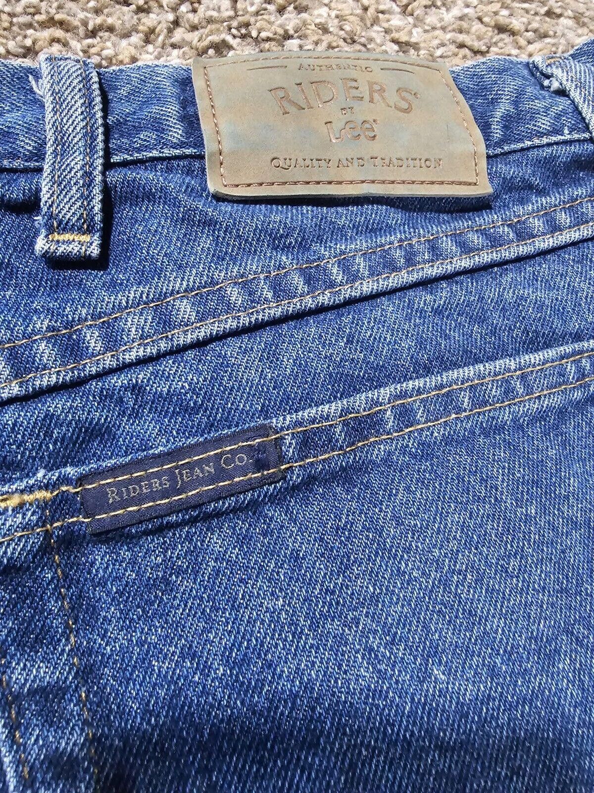 Lee Lee Riders Straight Jeans Size 40x32 Medium Wash Blue Size US 40 / EU 56 - 6 Thumbnail
