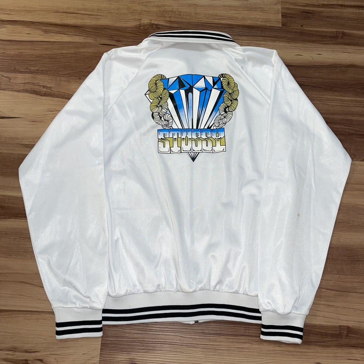 Stussy × Vintage Stussy 2000s Diamond Track Jacket Size US M / EU 48-50 / 2 - 1 Thumbnail