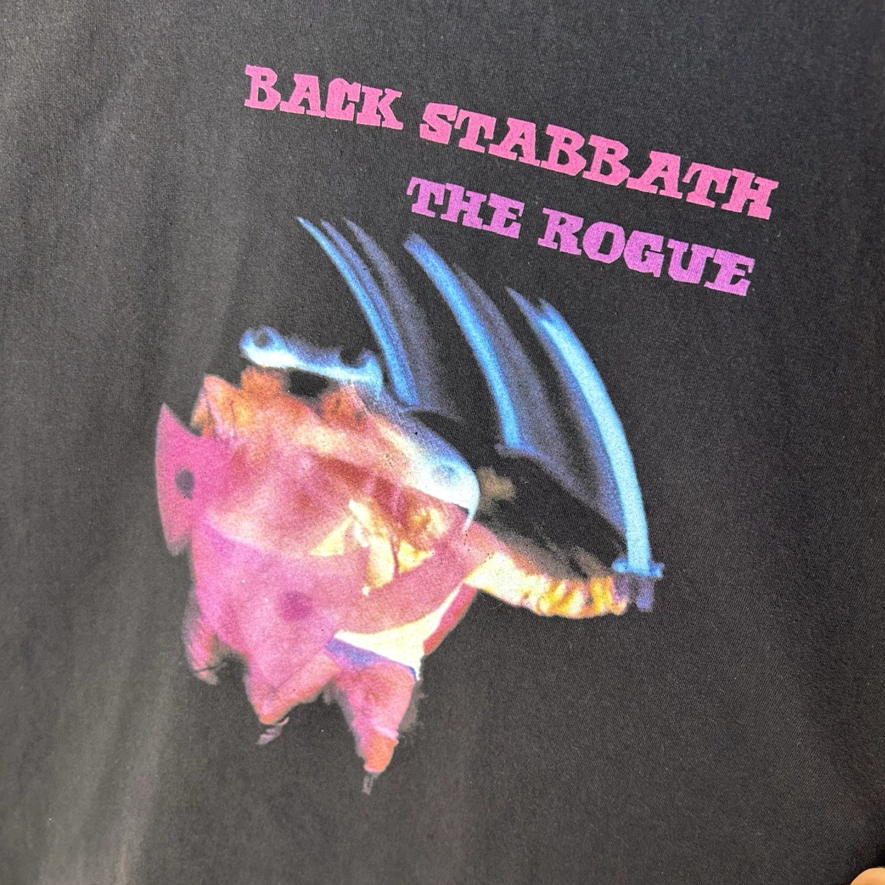 American Apparel EverQuest Back Stabbath Rogue PST Rogue Only Guild Graphic T-Shirt Men’s 2XL Black United States? Size US XXL / EU 58 / 5 - 2 Thumbnail