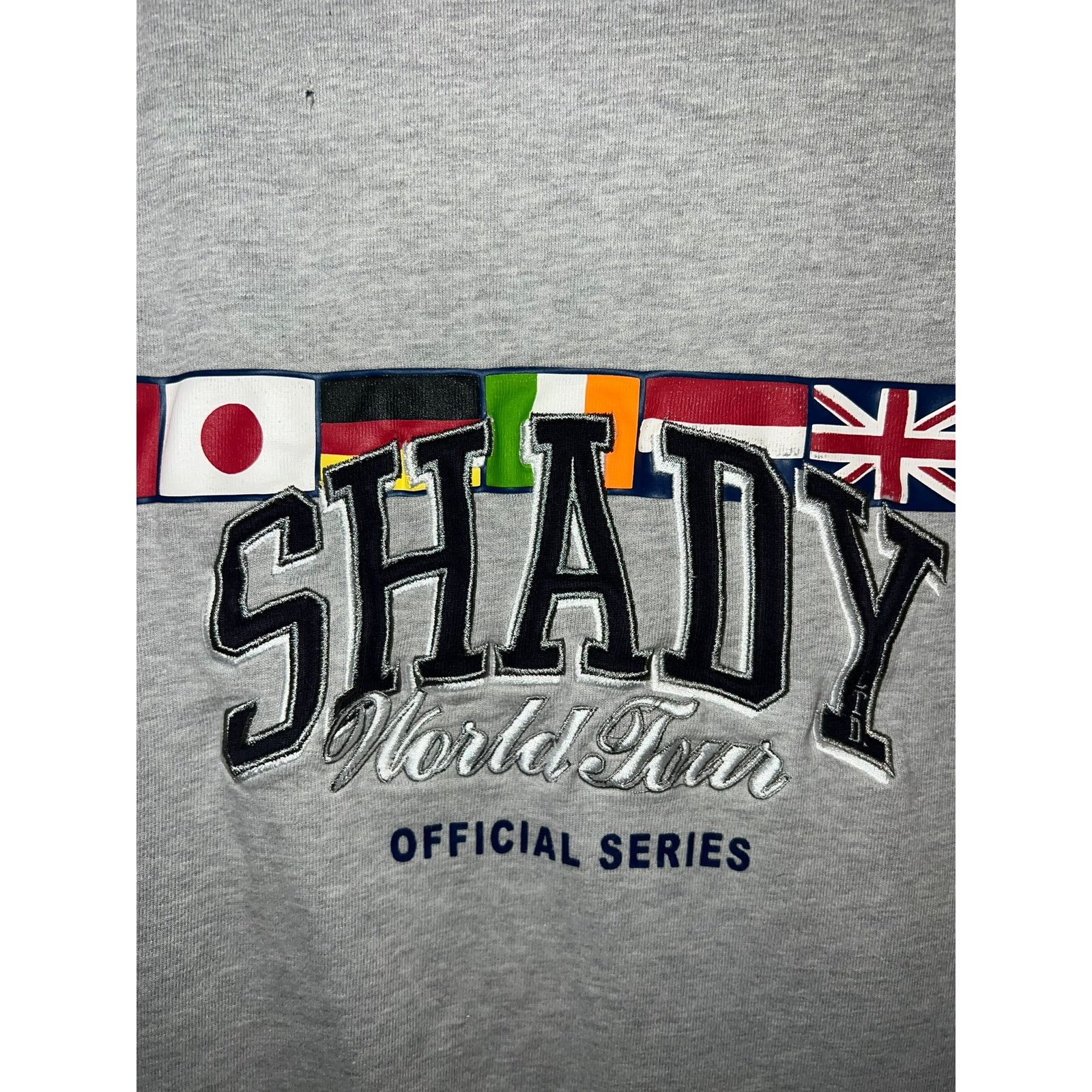 Shady Ltd Y2K Eminem Shady World Tour Long Sleeve Flag Shirt